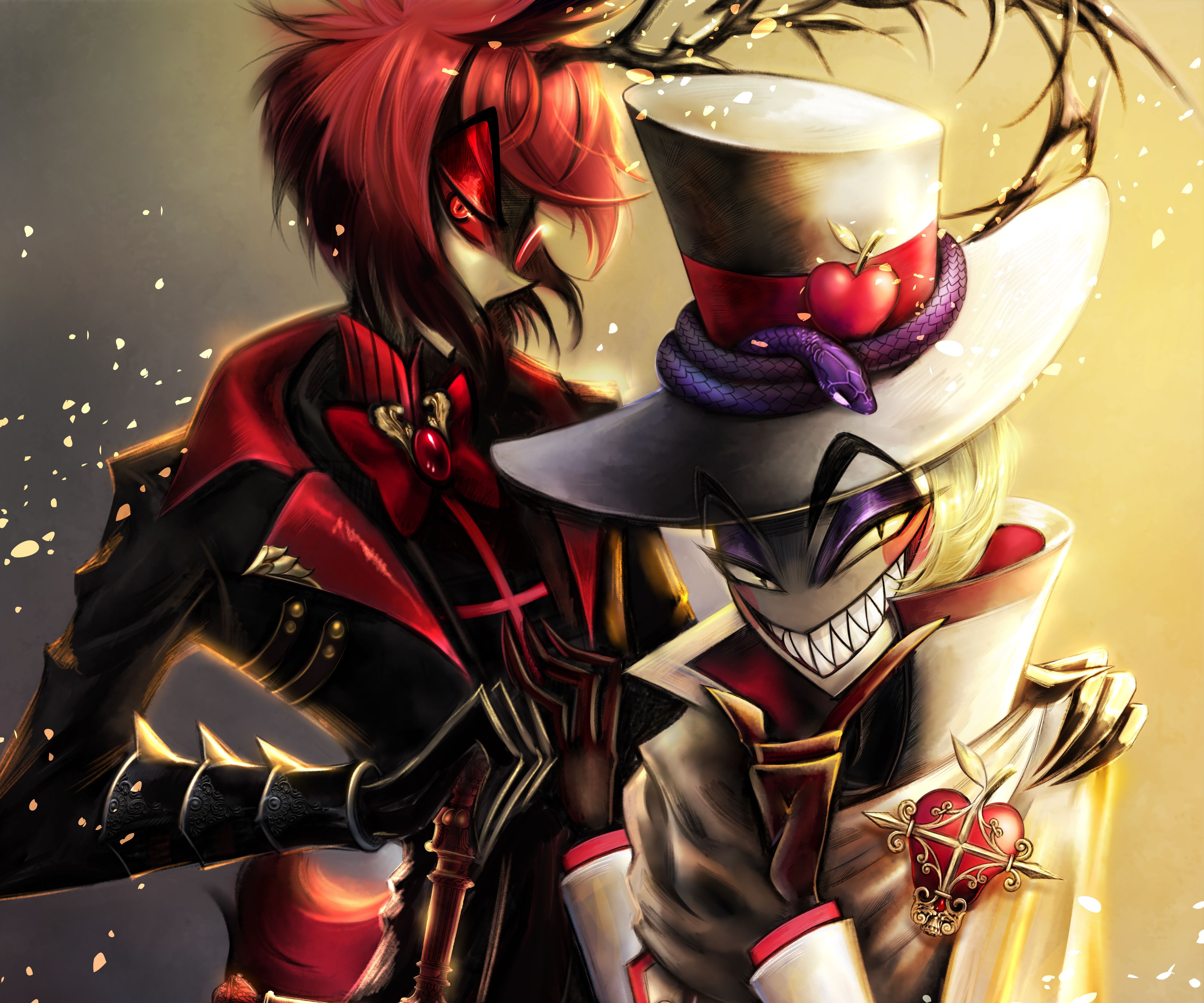 4000x3333 Lucifer & Alastor: Hazbin Hotel 4K Ultra HD Wallpaper Showcasex3333