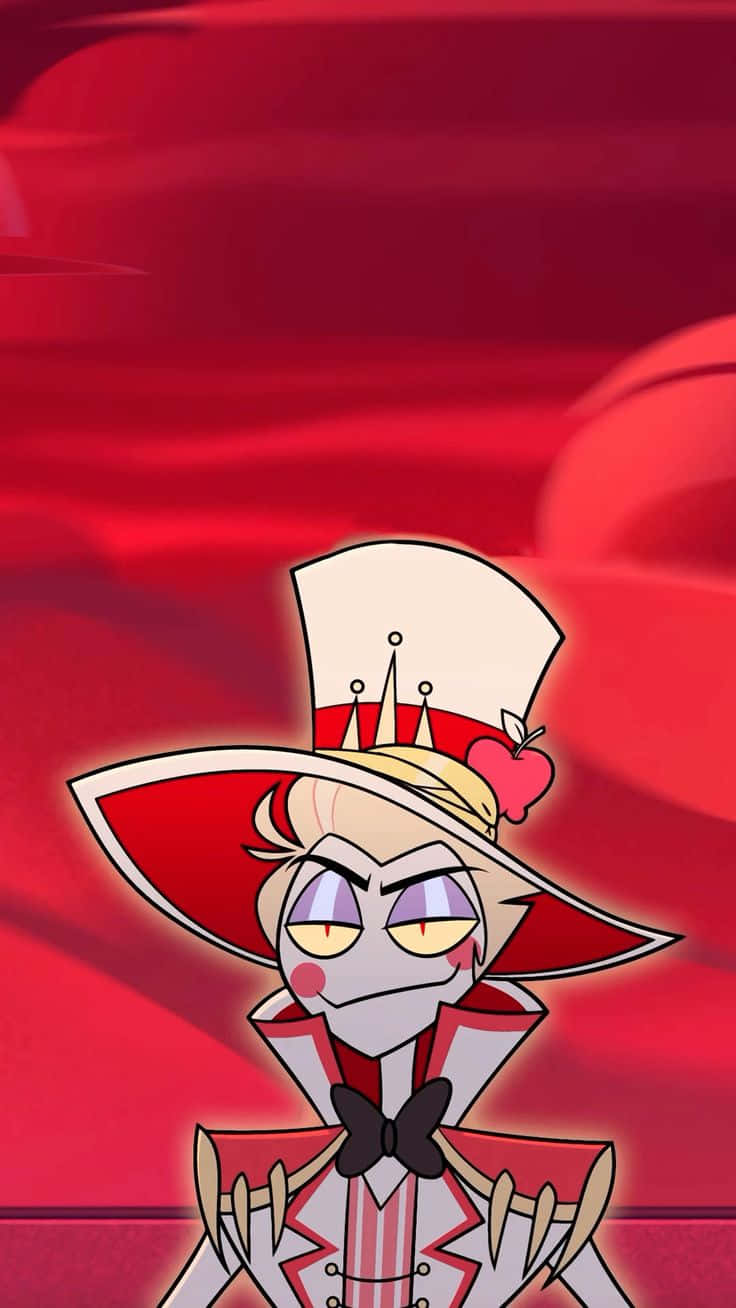 736x1308 Download Animated Character Alastor Hazbin Hotel Wallpaper