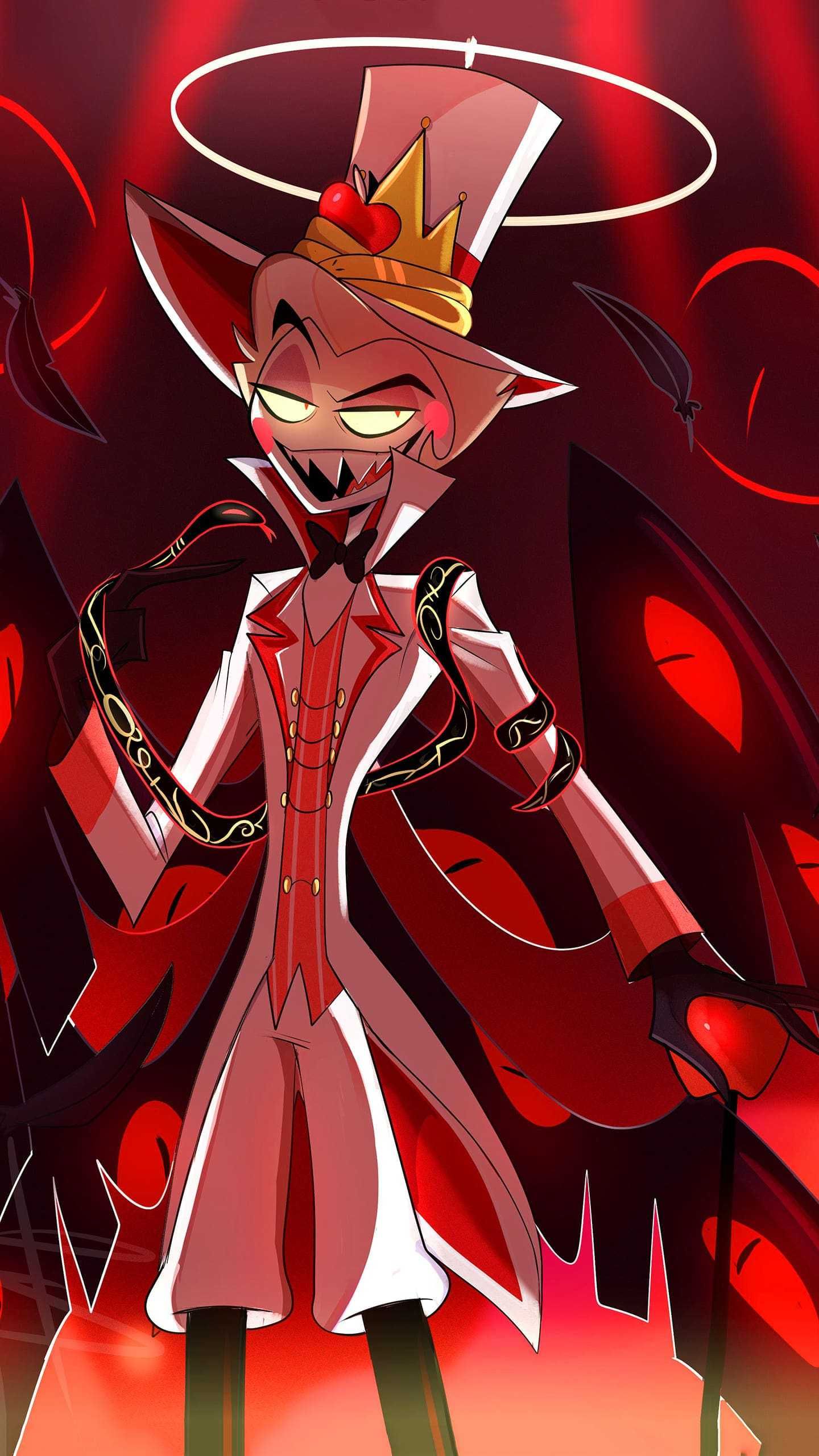 1440x2560 Hazbin Hotel Lucifer Wallpaper