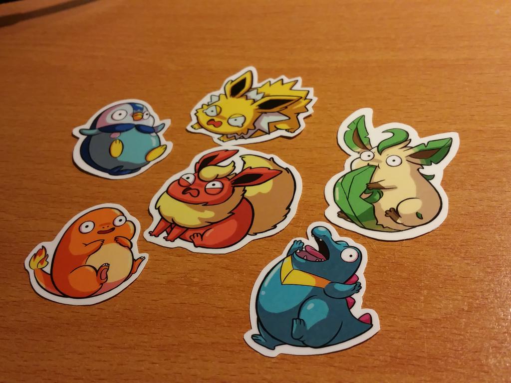 1024x768 I got these cute derpy pokemon stickers at conbravo from @papricots