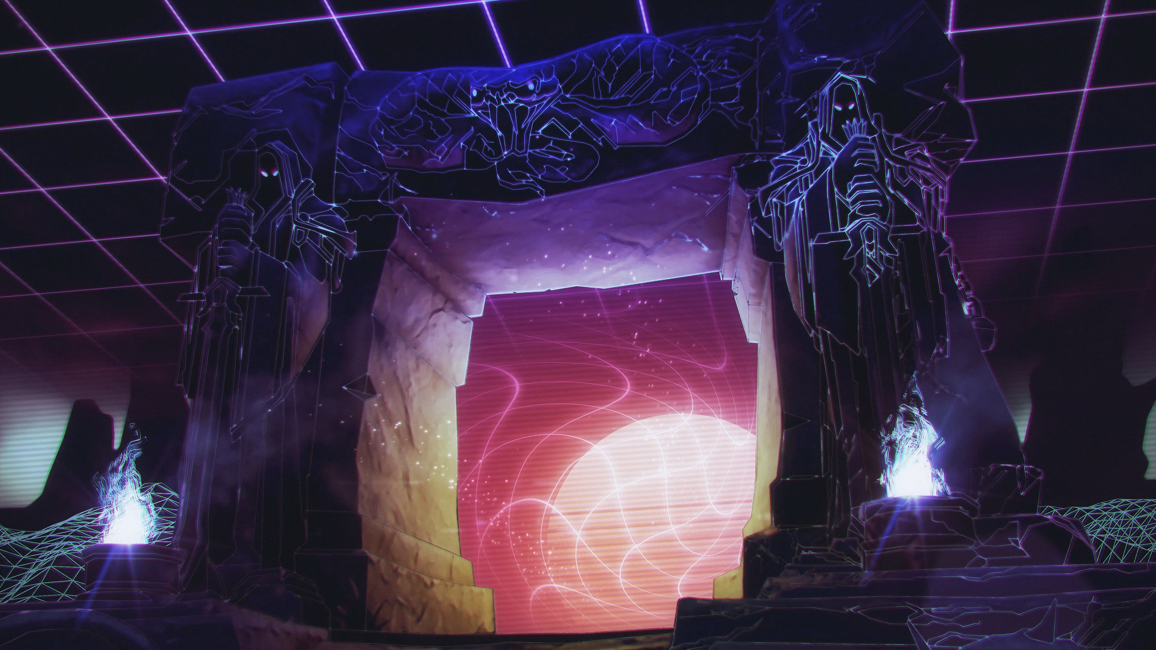 3840x2160 Dark Synth Portal - (Wallpaper)