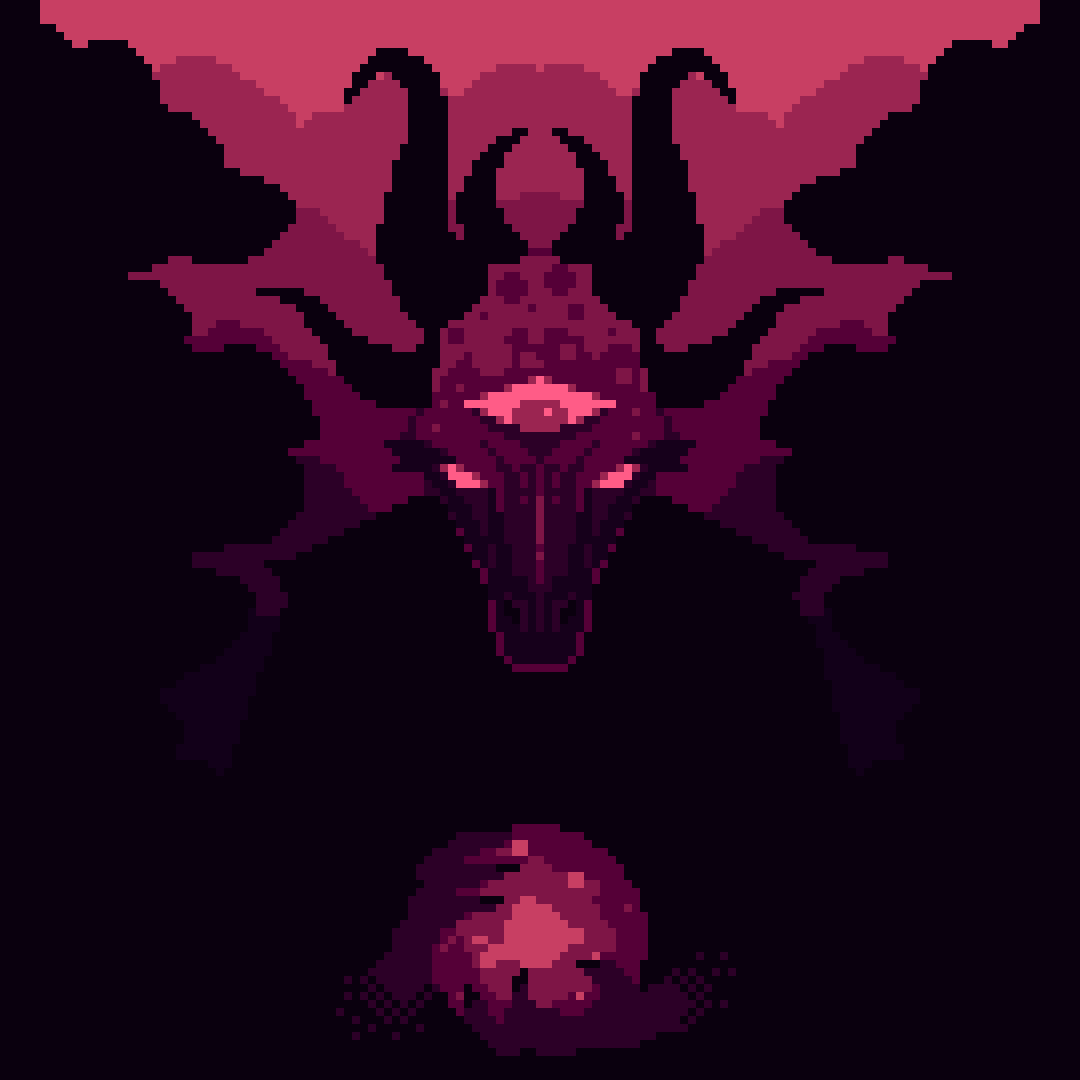 1080x1080 Dark synth Pixel animation