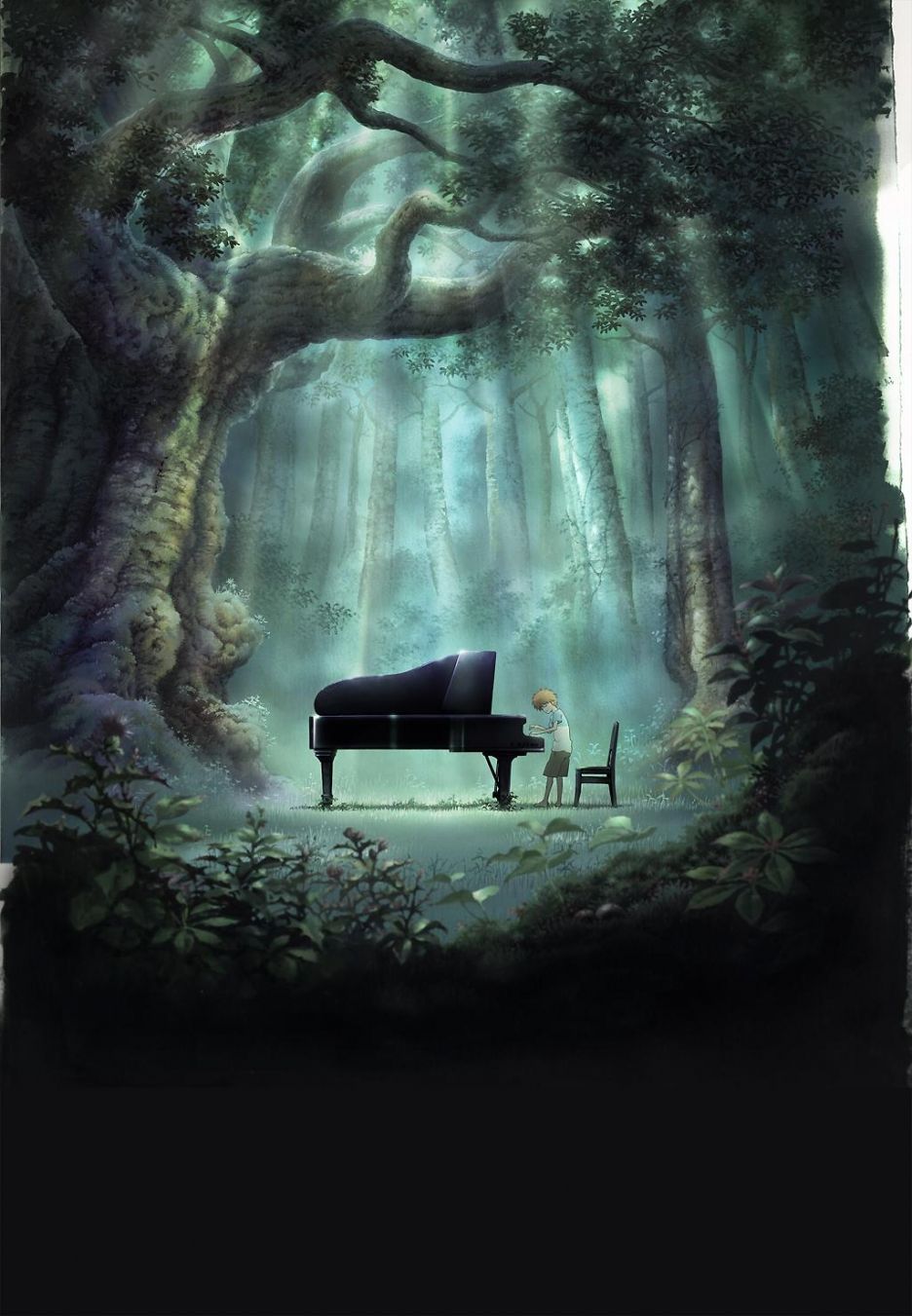 936x1351 Forest Of Piano Wallpaper