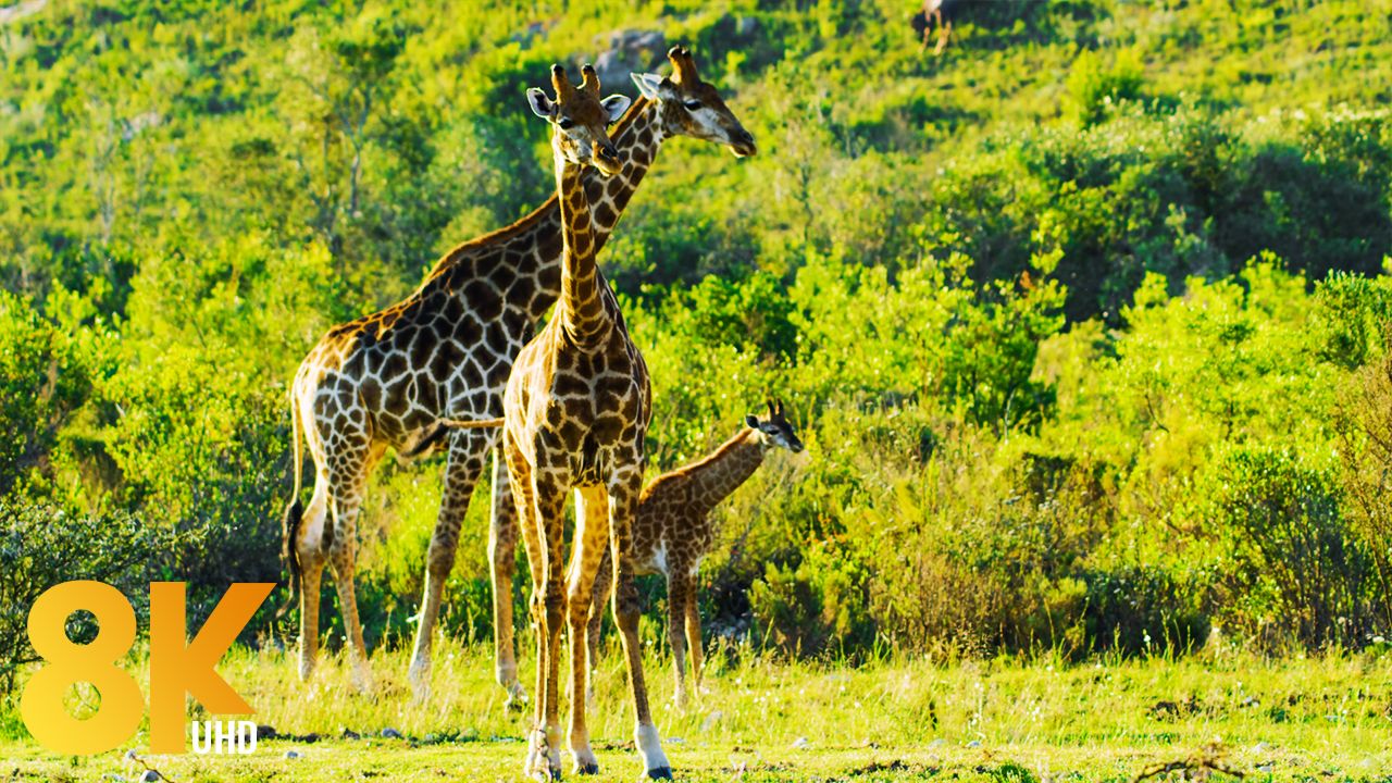 1280x720 African Wildlife in 8K Game Reserve