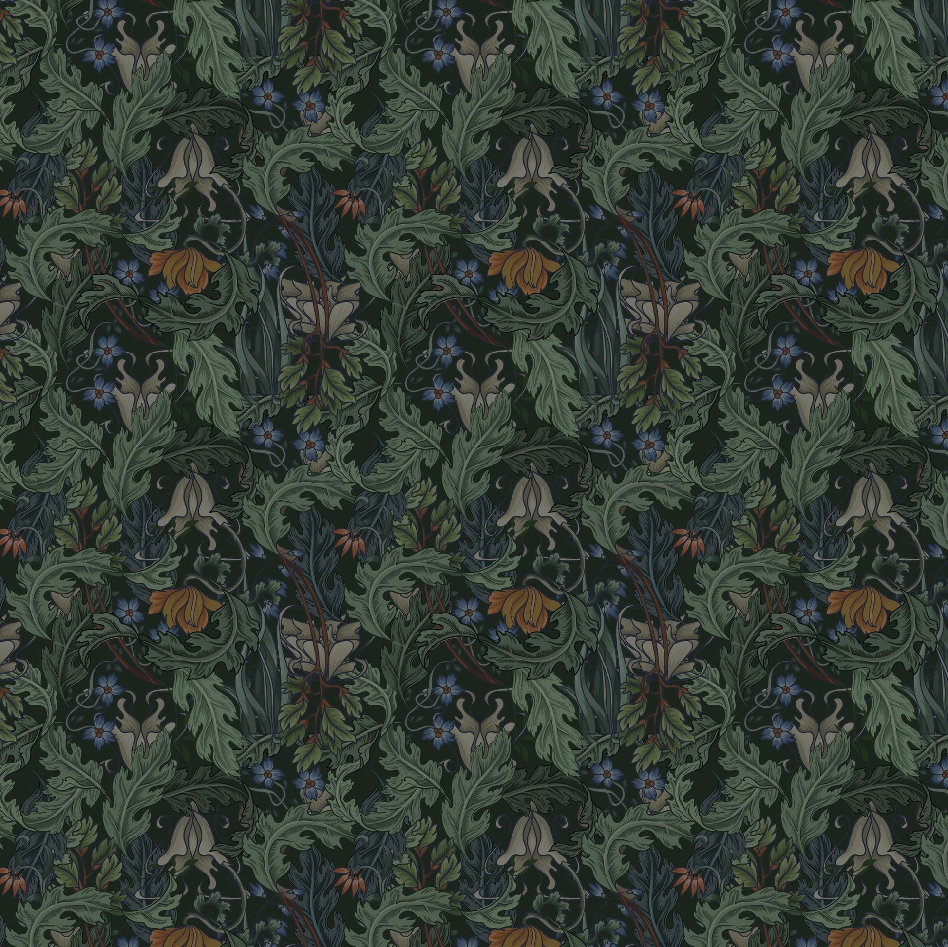1946x1945 Design Wallpaper Art Nouveau Pattern
