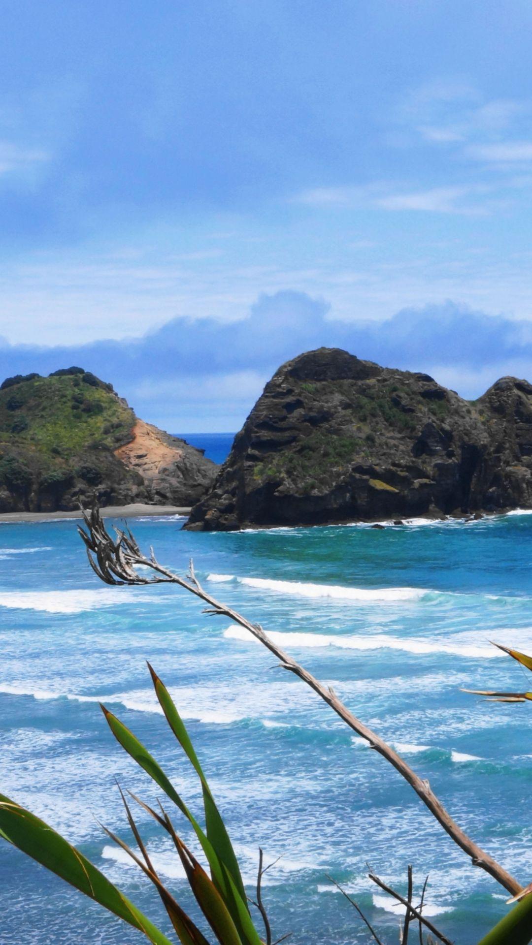 1080x1920 Tải xuống miễn phí Bãi biển New Zealand Bãi biển tự nhiên cho iPhone 6 Plus