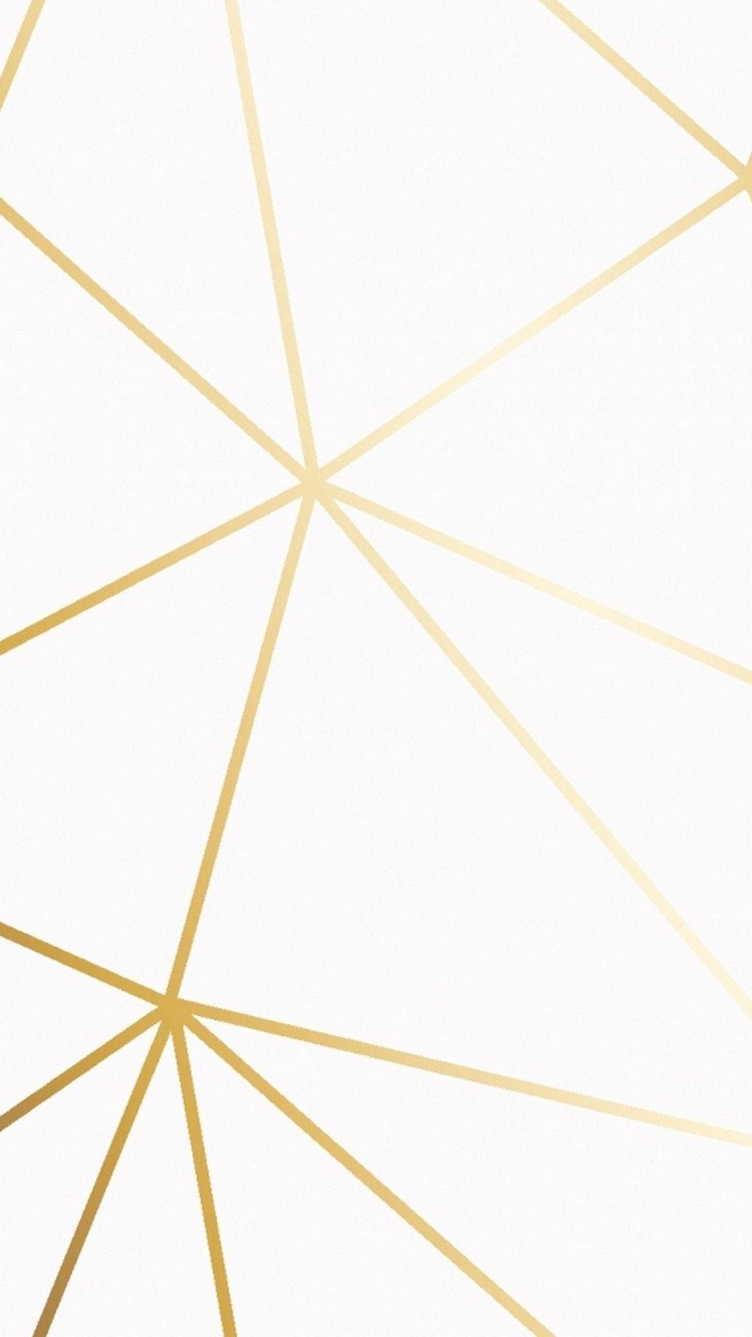 1080x1920 Download White And Gold Lined Tiles Wallpaper
