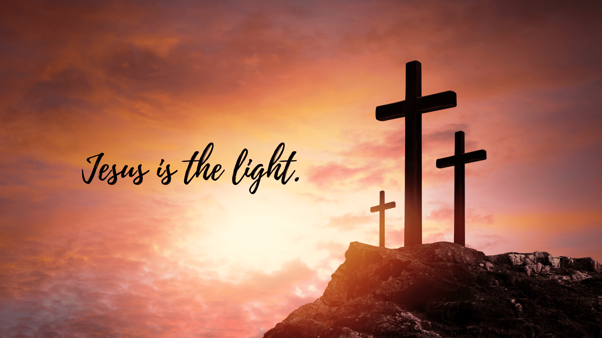 1920x1080 Jesus Is The Light Wallpaper