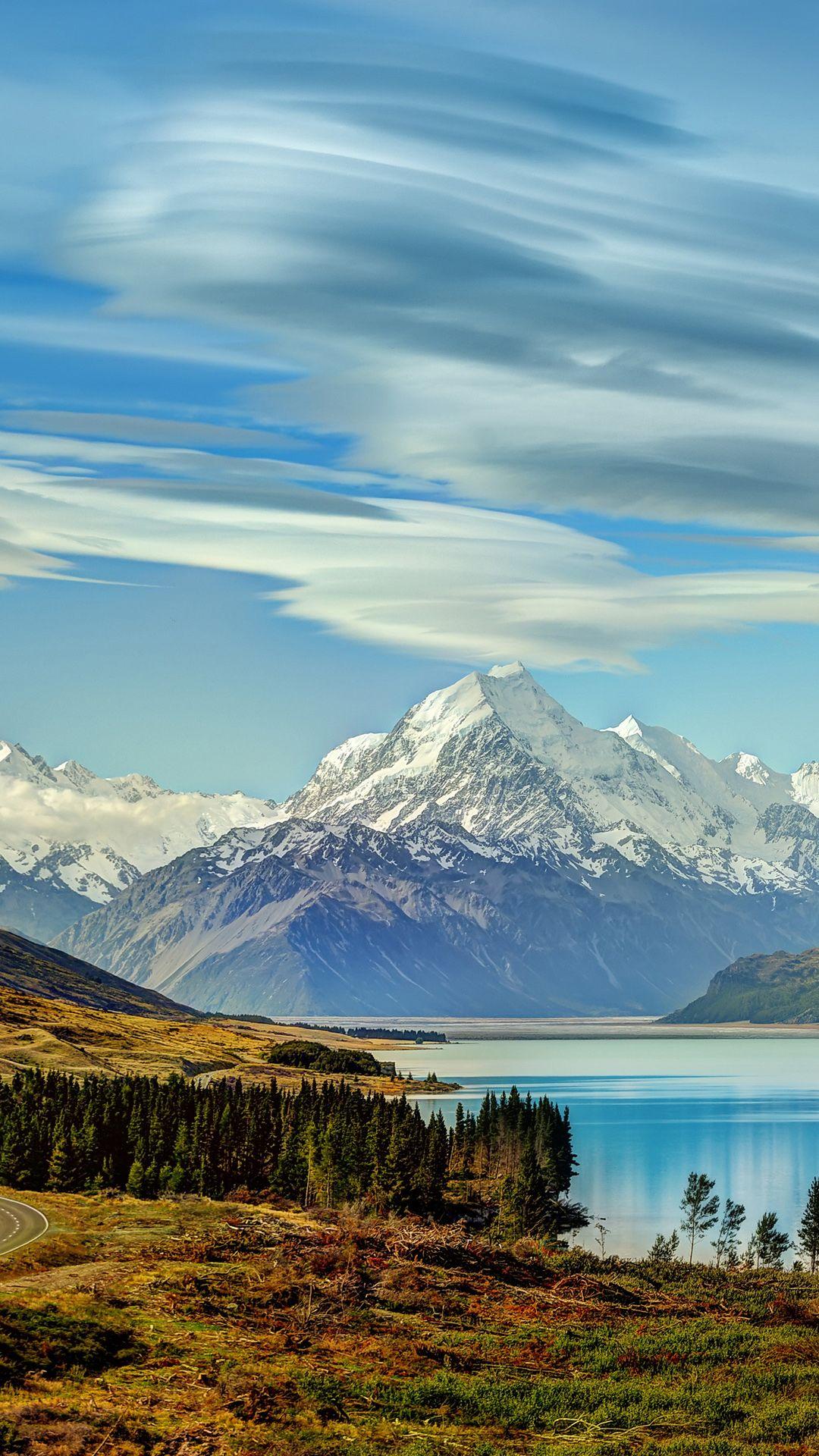 1080x1920 Dãy núi New Zealand Hình nền HD cho iPhone