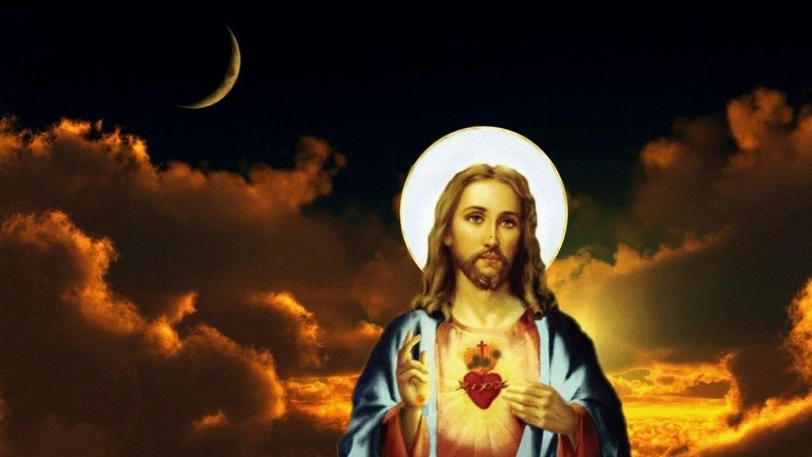 1600x900 Jesus With Light In Sky Background HD Jesus Wallpaper