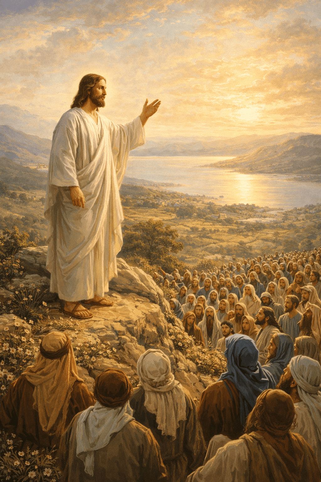 1024x1536 Jesus Christ Delivering the Sermon on the Mount