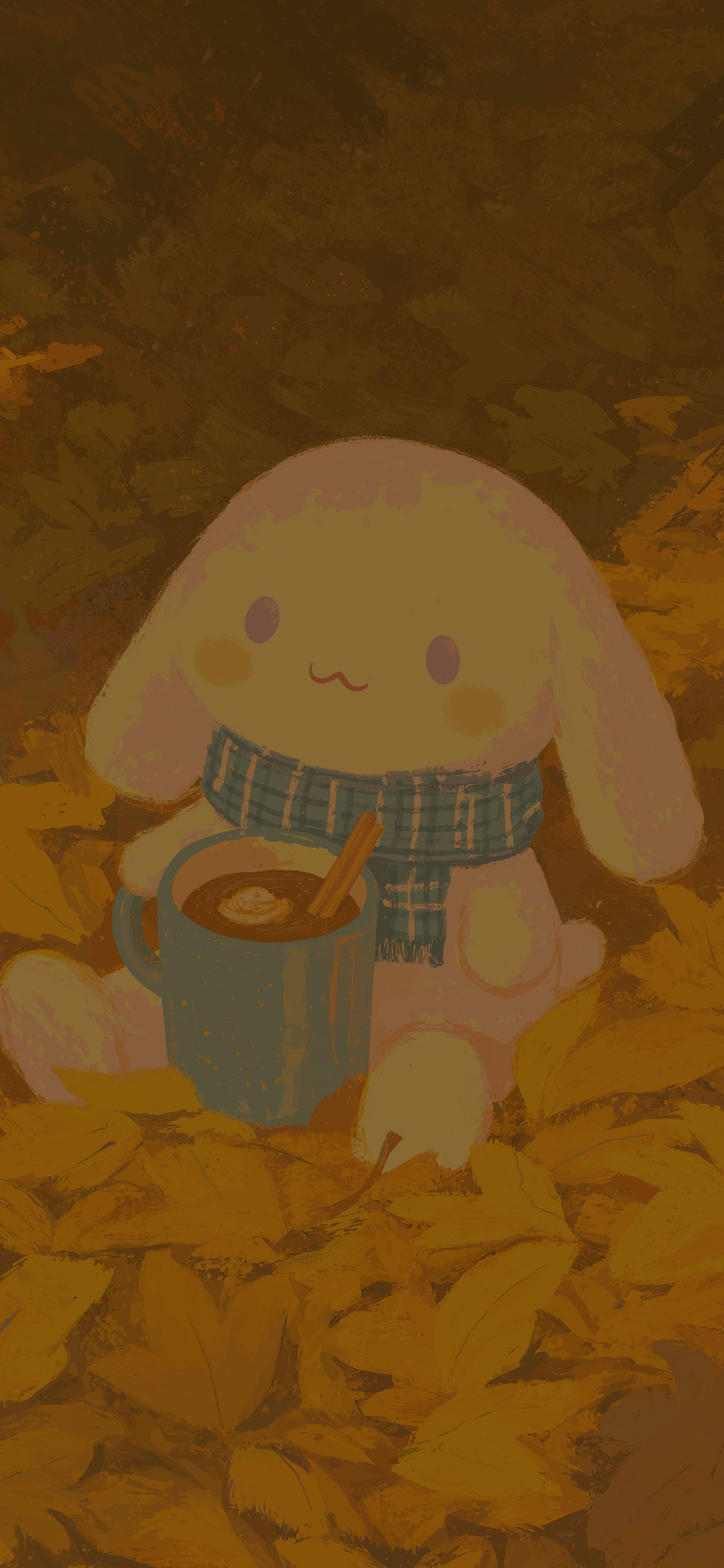 2000x4329 Cinnamoroll Coffee Cozy Autumn Wallpaper Wallpaper HD