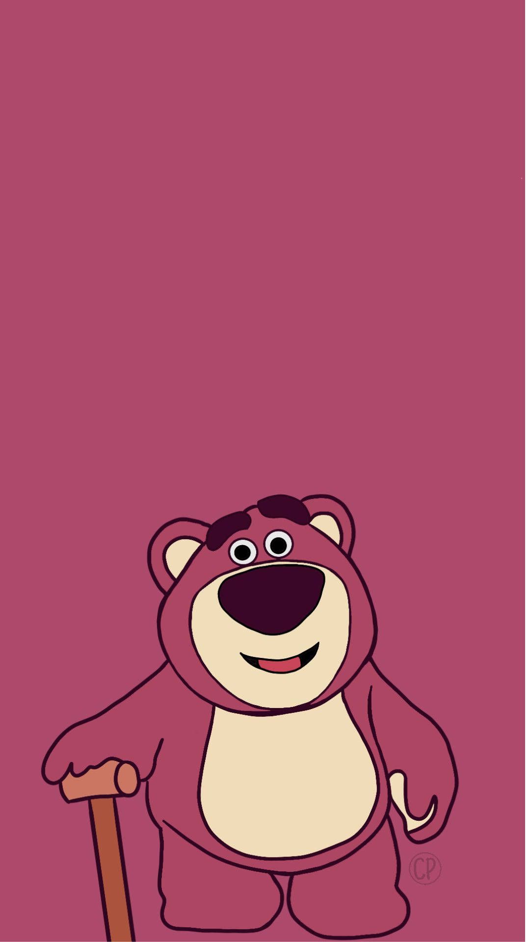 1080x1920 Download Cartoon Lotso With Cane Wallpaper