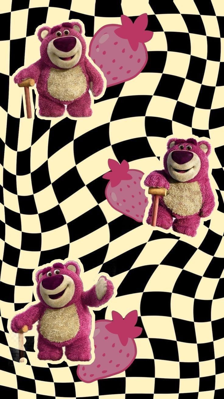 736x1307 Wallpaper de urso. Parede rosa, Papel de parede rosa