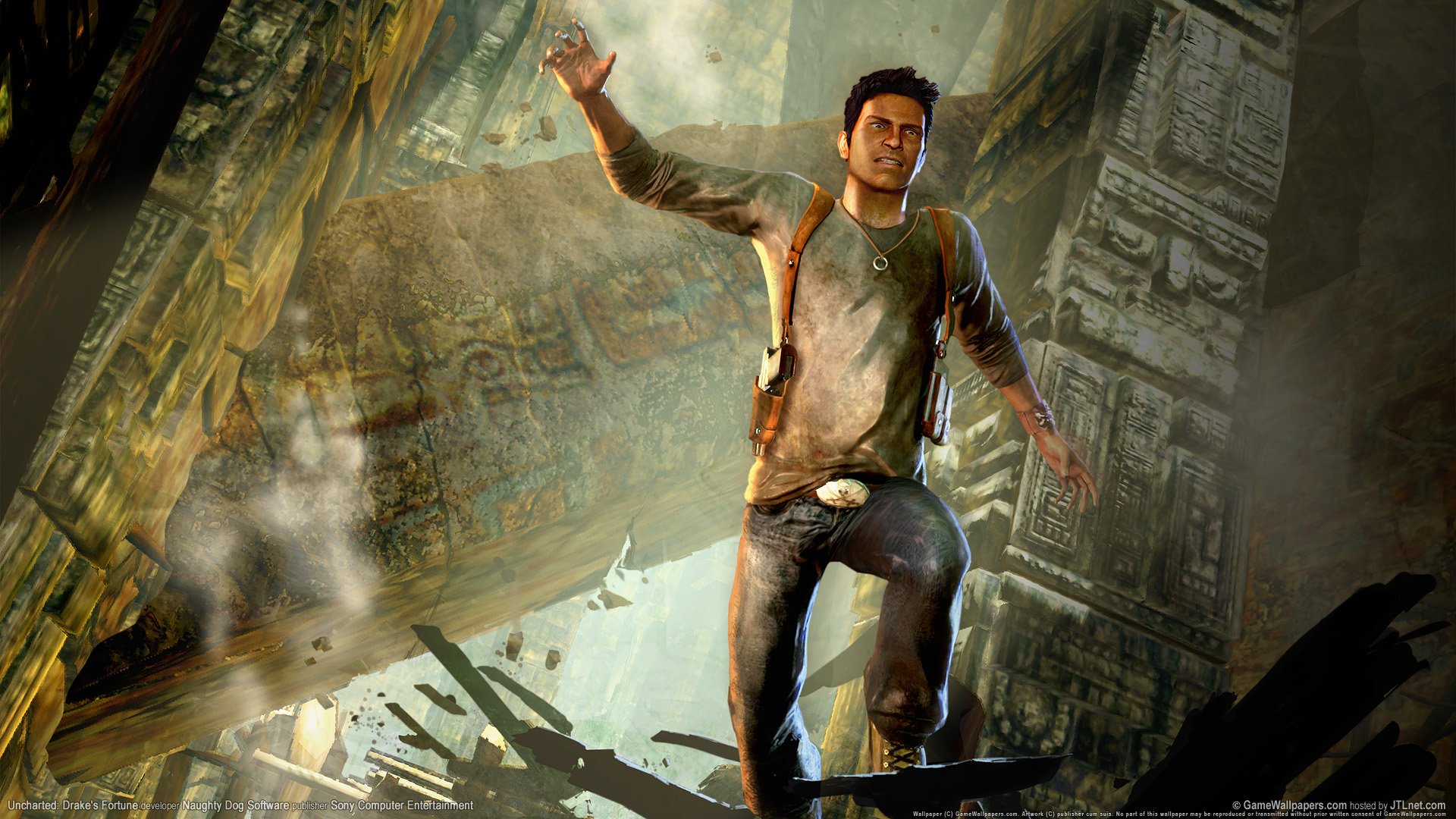 1920x1080 Wallpaper the game, ruins, Uncharted, Drake for mobile and desktop, section игры, resolution 1920x1080