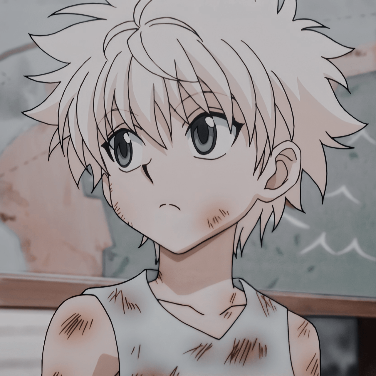 1280x1280 Sad Killua Wallpaper
