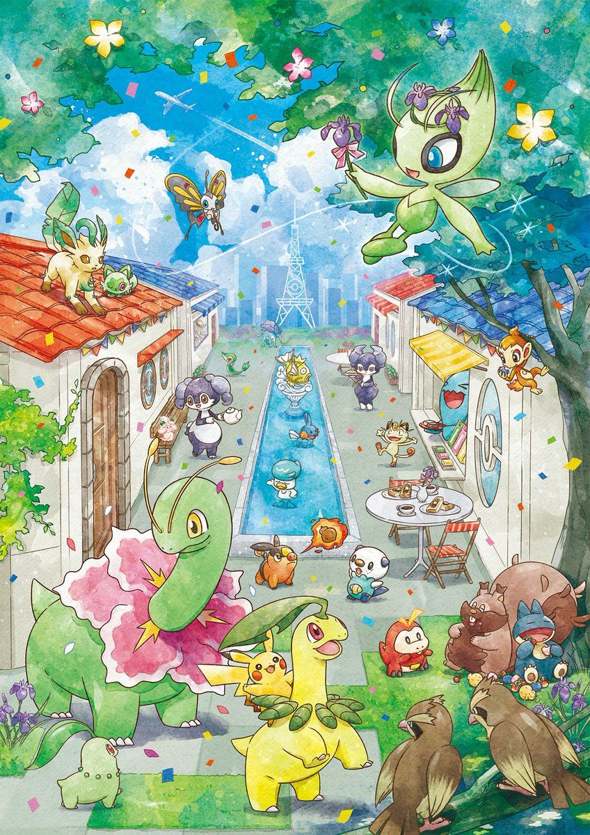 848x1200 High Quality look at New Pokemon Center Nagoya Official Grand Reopening Artwork!