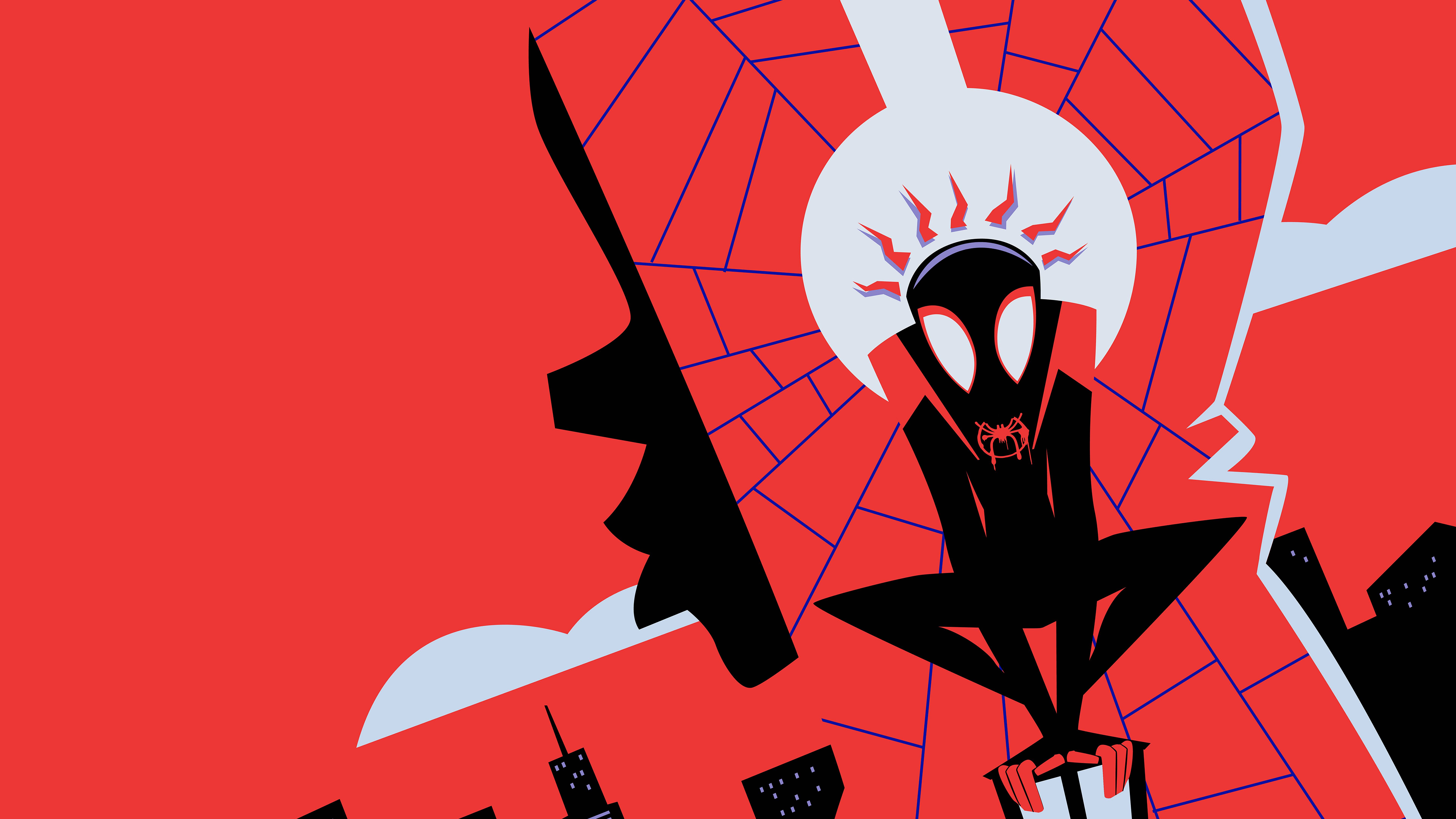 Minimalist Spiderman Desktop Wallpaper 4K