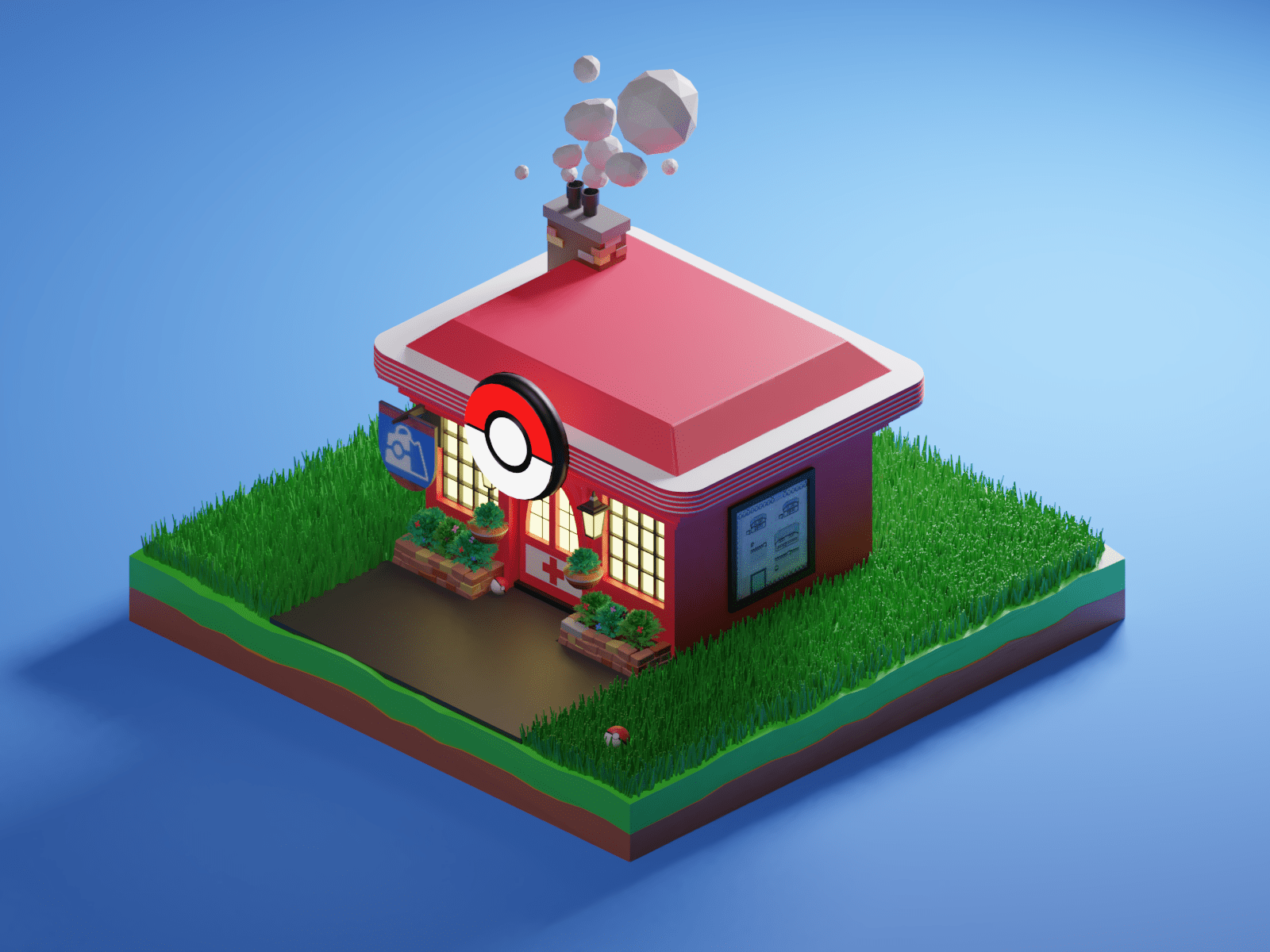 1600x1200 pokecenter by Jason Yong on Dribbble