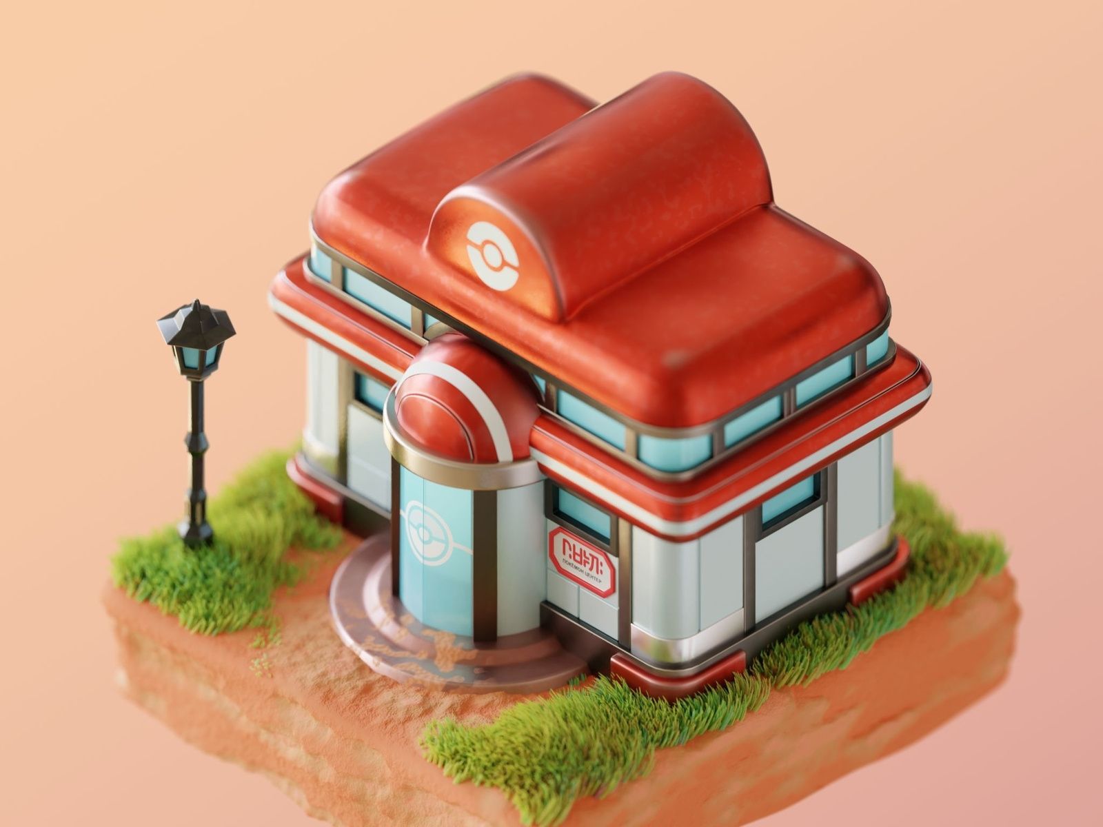 1600x1200 Pokemon Center by Pablo Marín on Dribbble