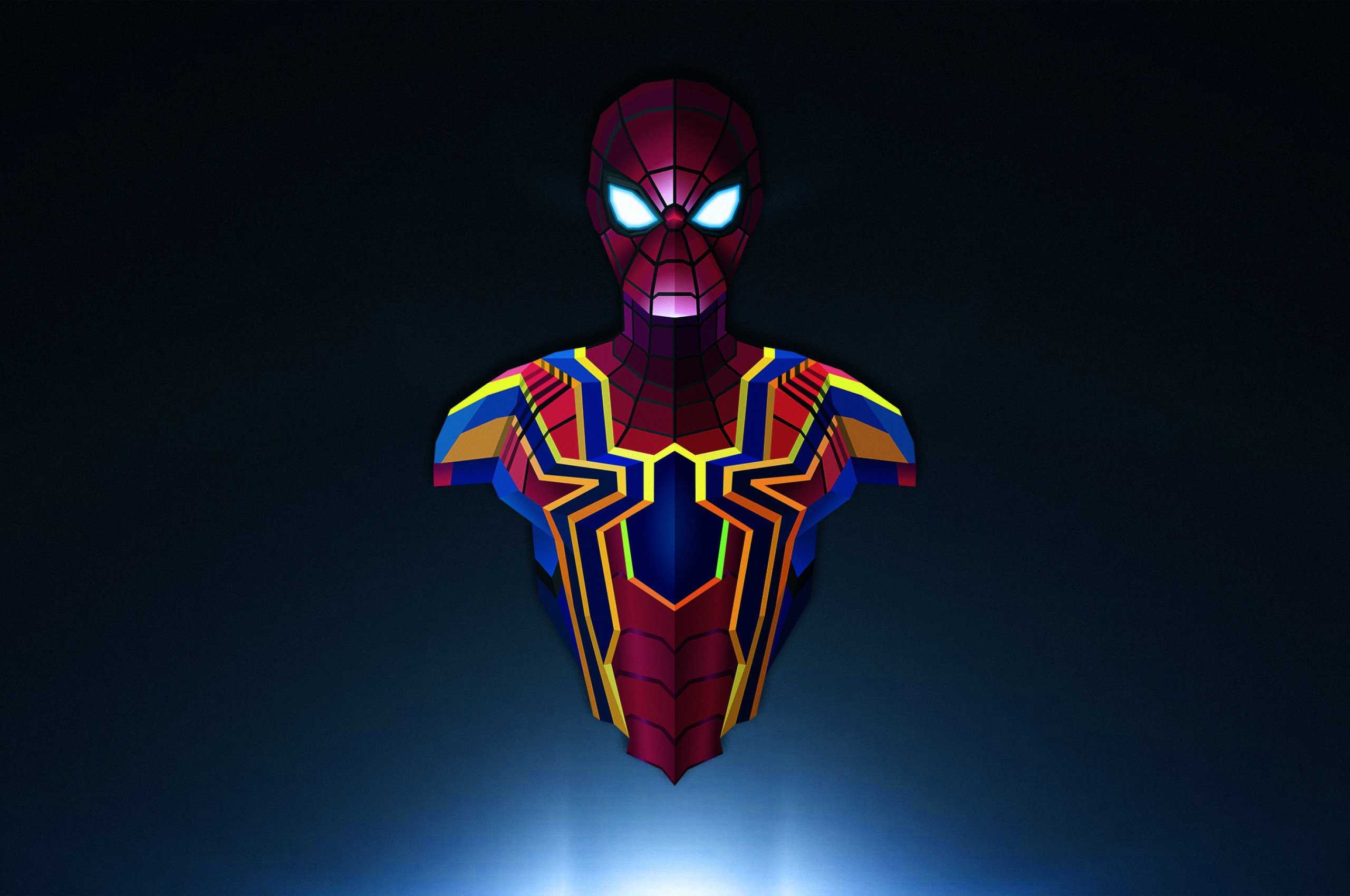 2560x1700 Spiderman Lowpoly Minimalism HD Wallpaper (2560x1700)