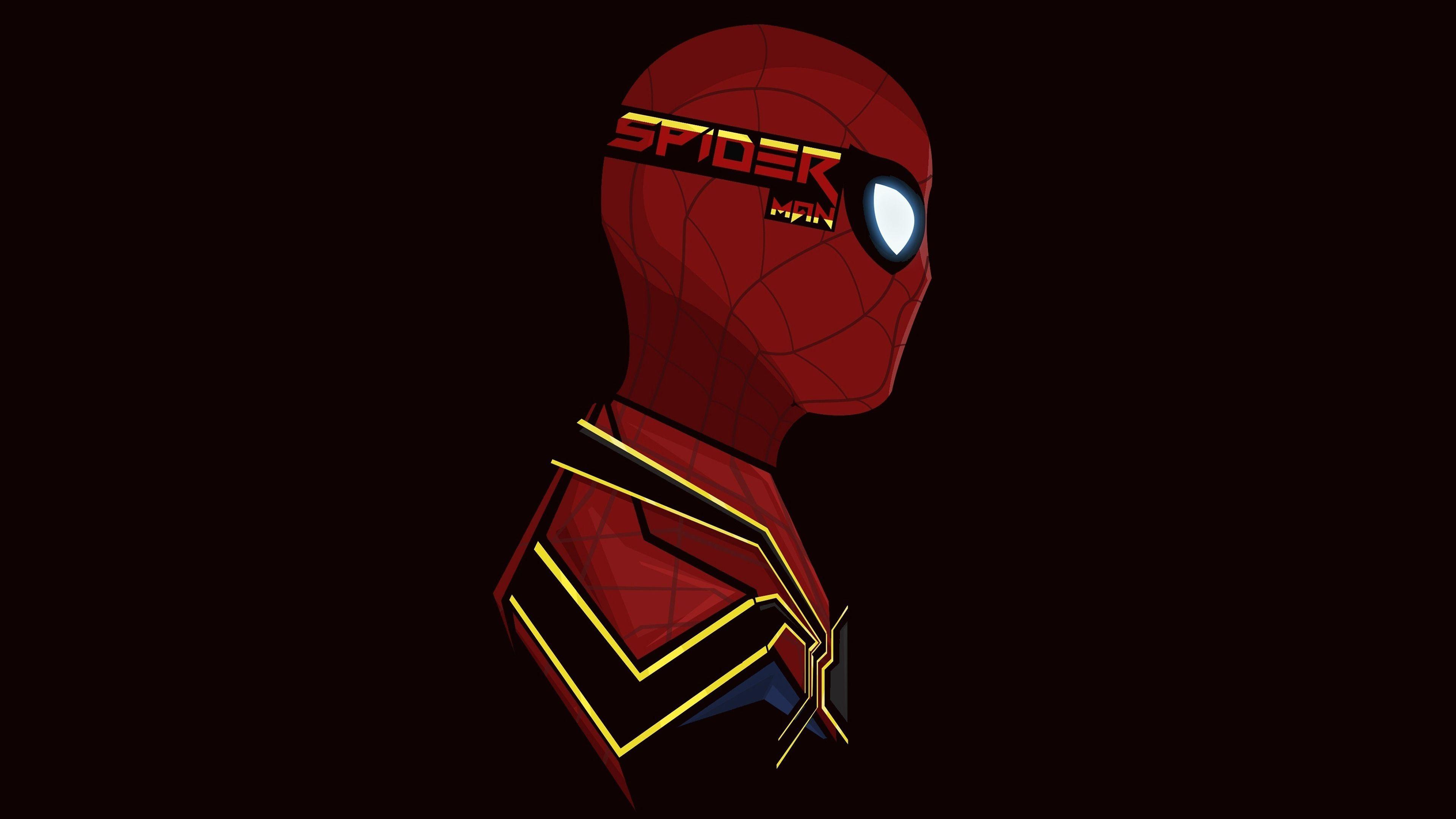 3840x2160 Spiderman Minimal Artwork 4K Wallpaper, HD Minimalist 4K
