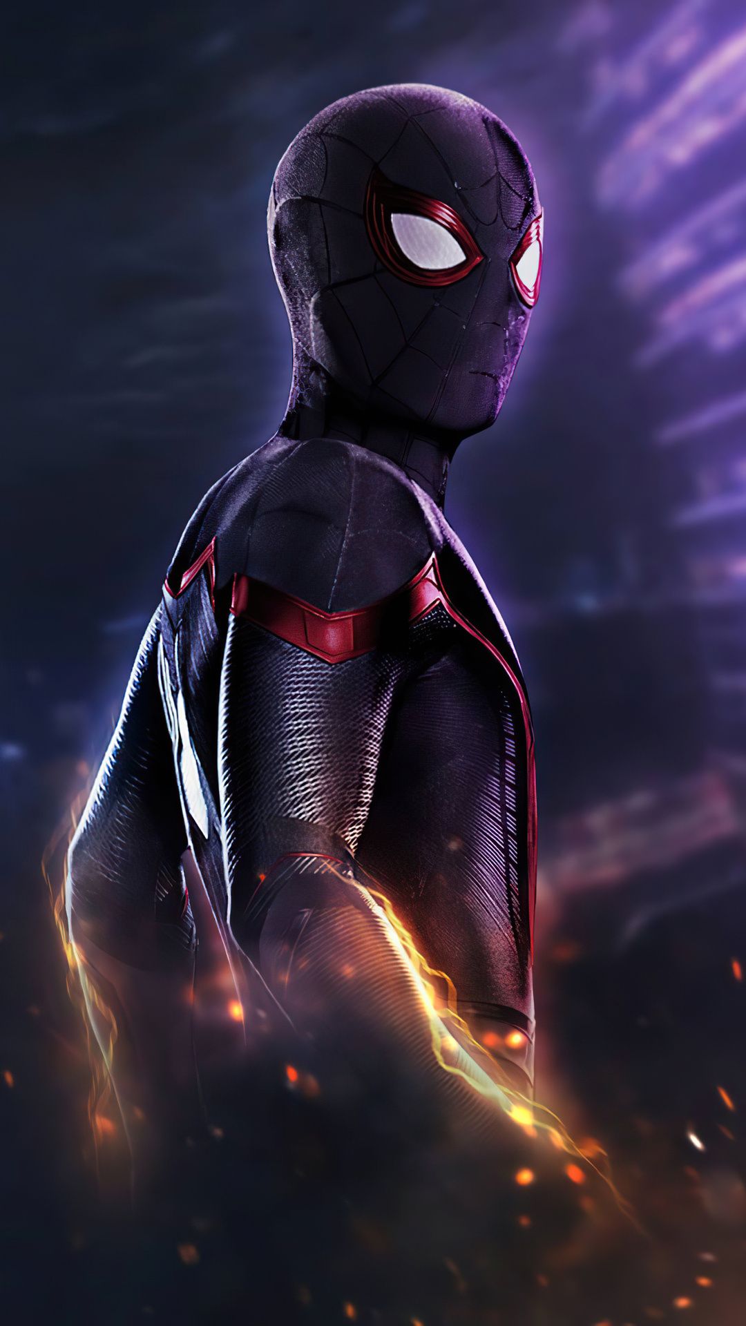 1080x1920 Dark Spider Man Wallpaper