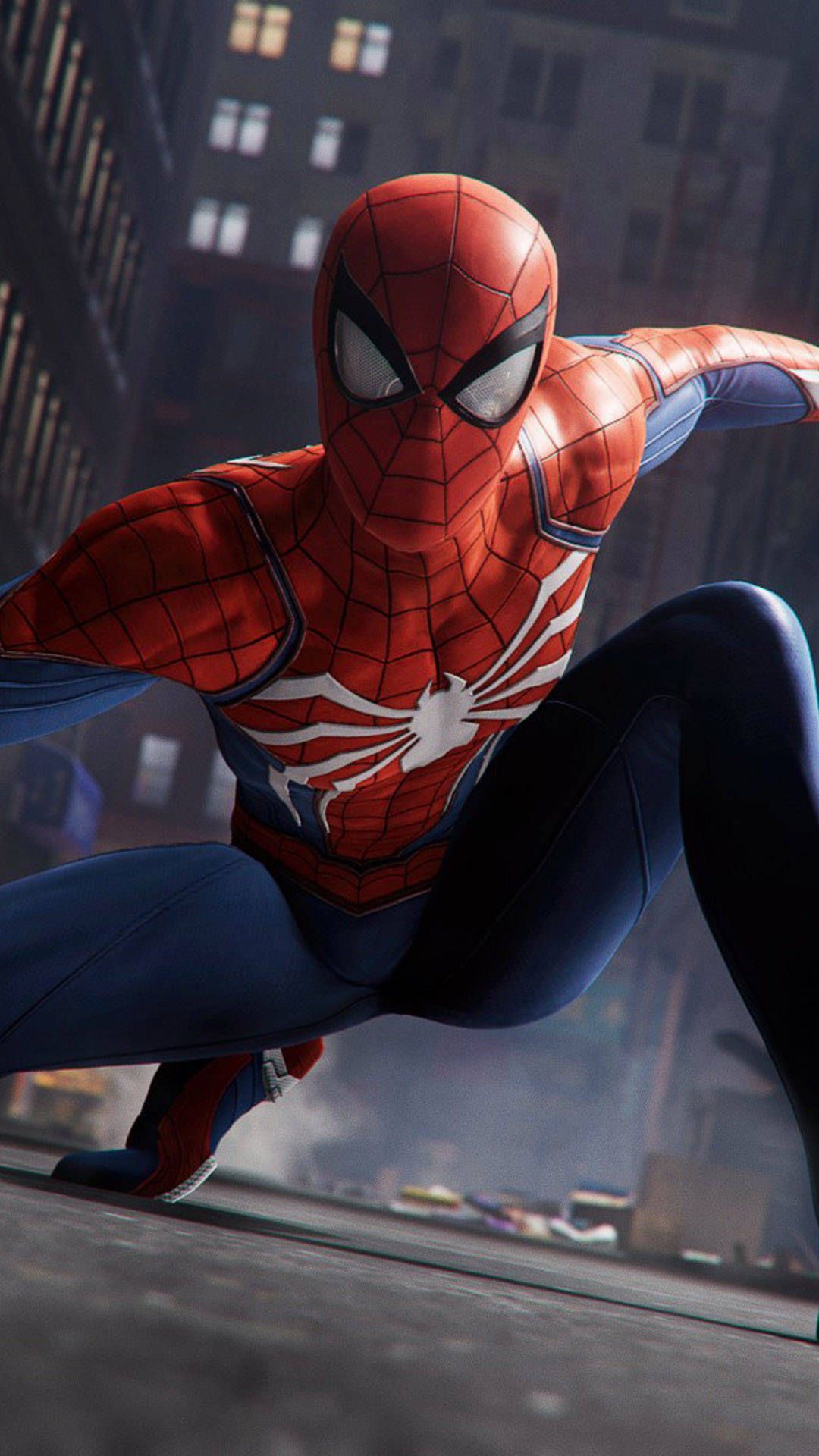 1080x1920 Download Spider Man In The City 4k Wallpaper