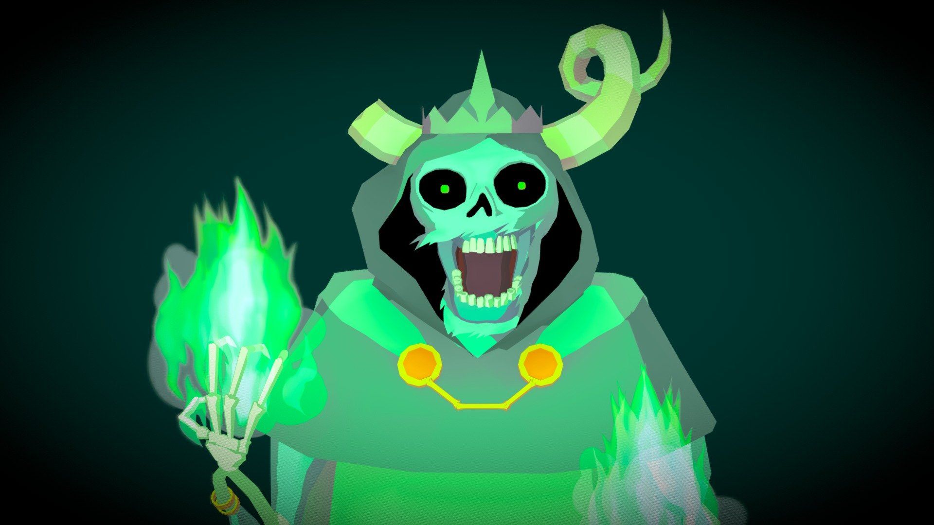 1920x1080 Lich Adventure Time Model Fan Art model by Kevin Ferapontov [72e170c]