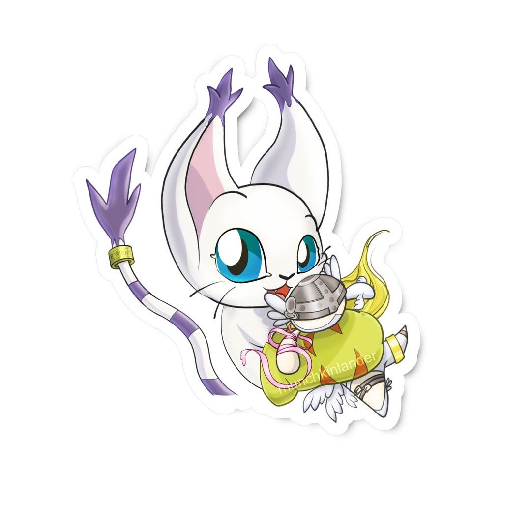 1080x1080 Digimon Gatomon Vinyl Sticker