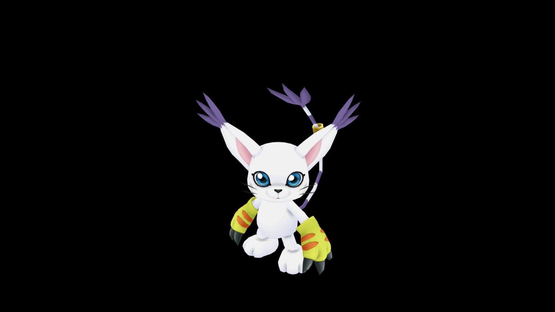 1920x1080 Gatomon Free 3D model by maikssess1 [d8dadd8]