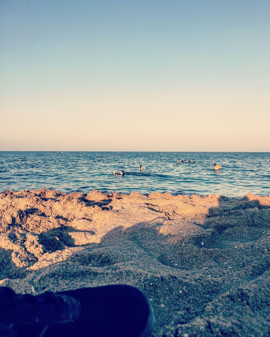 910x1138 HD wallpaper: spain, alicante, sea, sky, water, horizon over water, beach