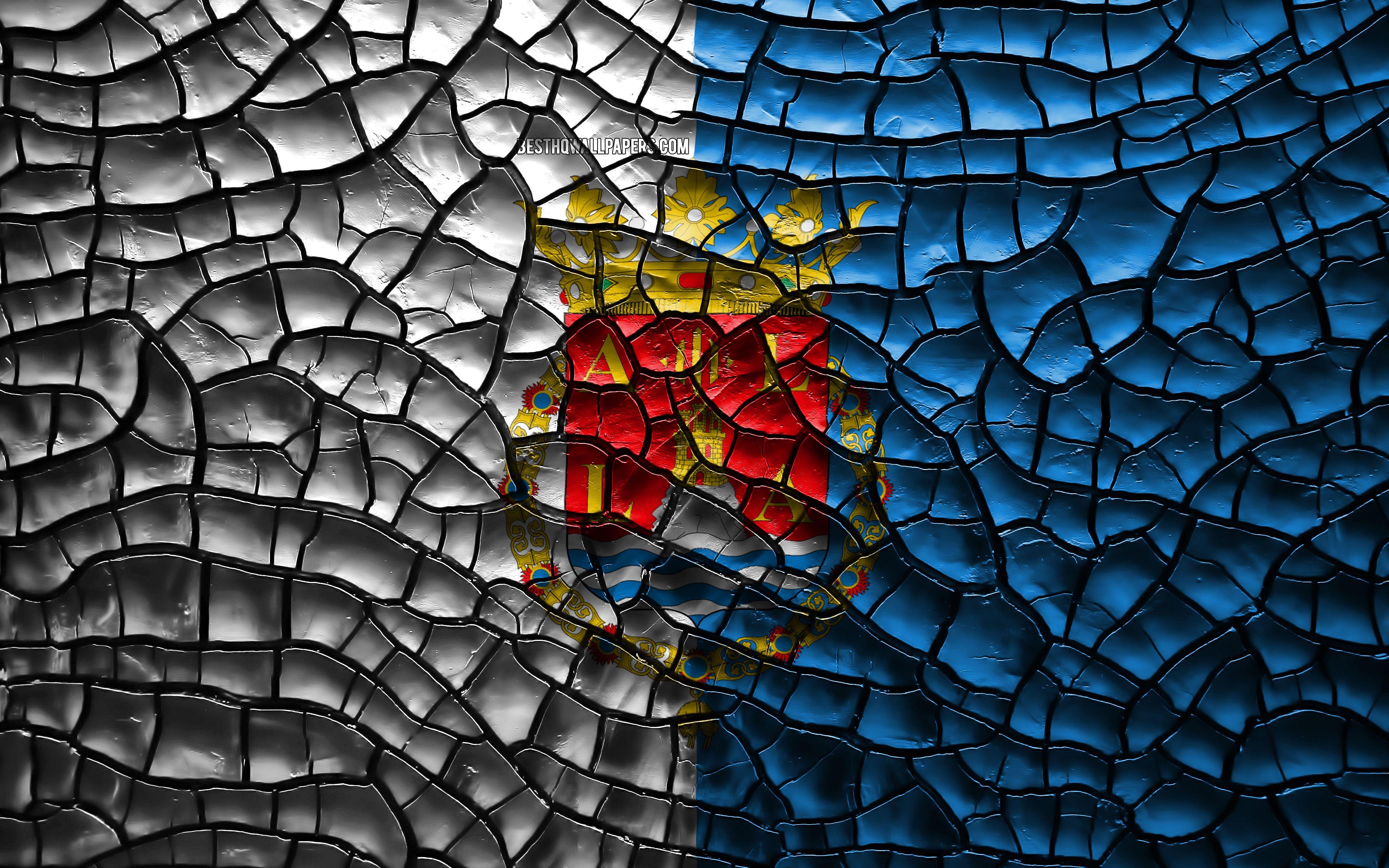 3840x2400 Download wallpaper Flag of Alicante, 4k, spanish provinces, cracked soil, Alicante, Alicante flag, 3D art, Provinces of Spain, administrative districts, Alicante 3D flag, Europe for desktop with resolution 3840x2400. High Quality HD