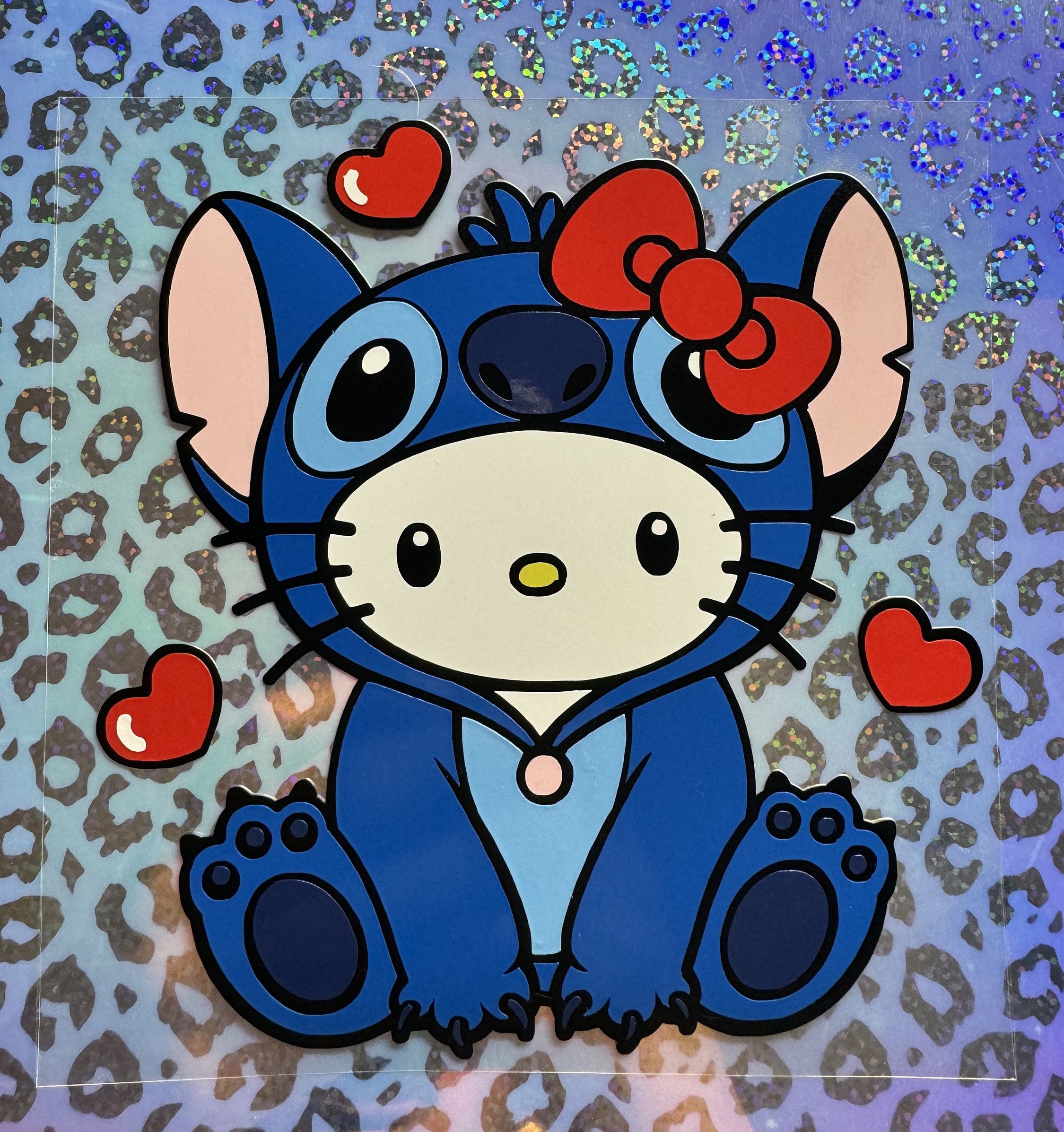 2250x2394 Hello Kitty Stitch Valentine Vinyl Car Decal