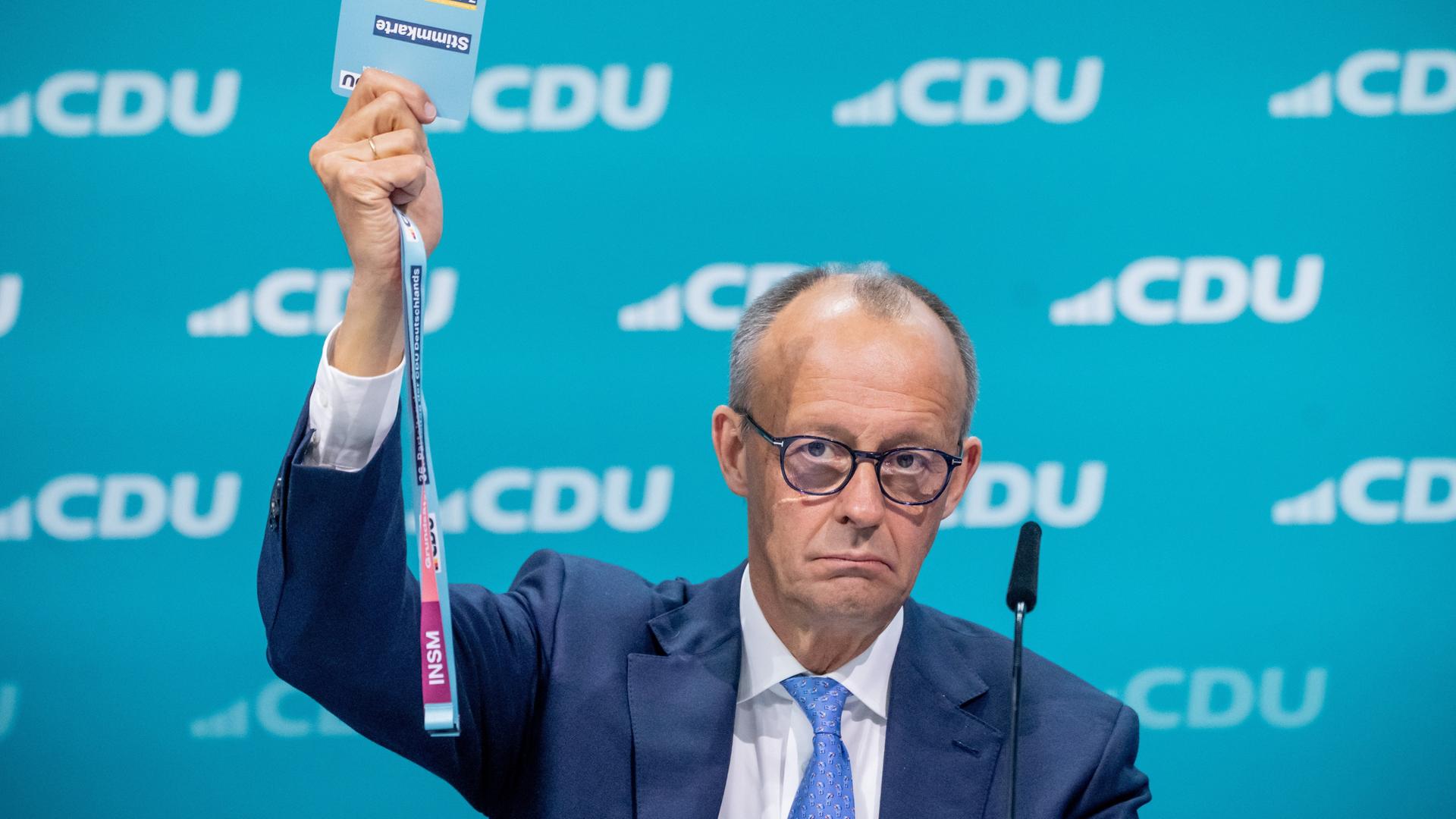 1920x1080 CDU Bundesparteitag Mit Knapp 90 Prozent Als Vorsitzender Bestätigt