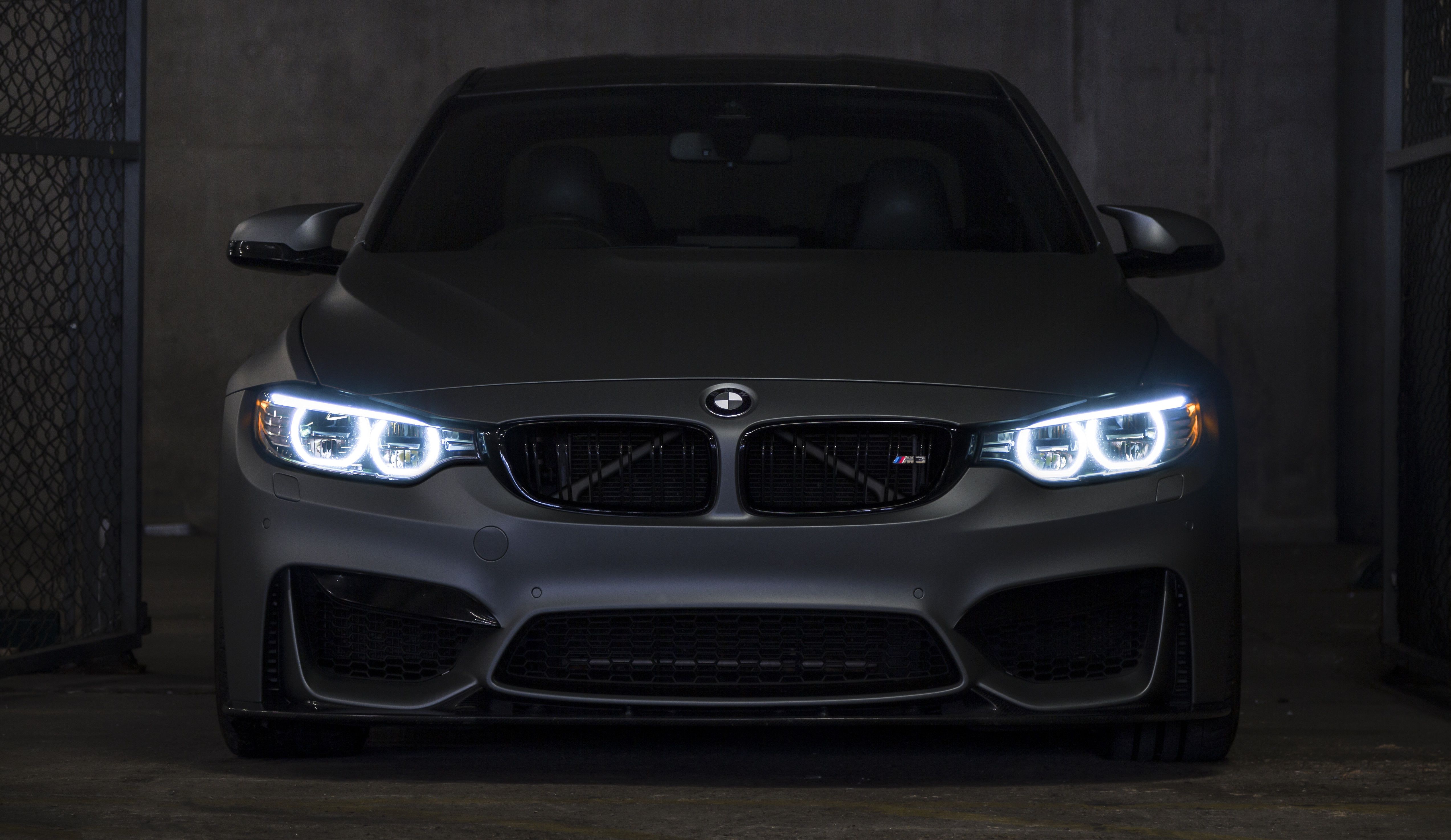 5094x2951 Wallpaper BMW, face, gray, angel eyes, F Sight, LED lights for mobile and desktop, section bmw, resolution 5094x2951