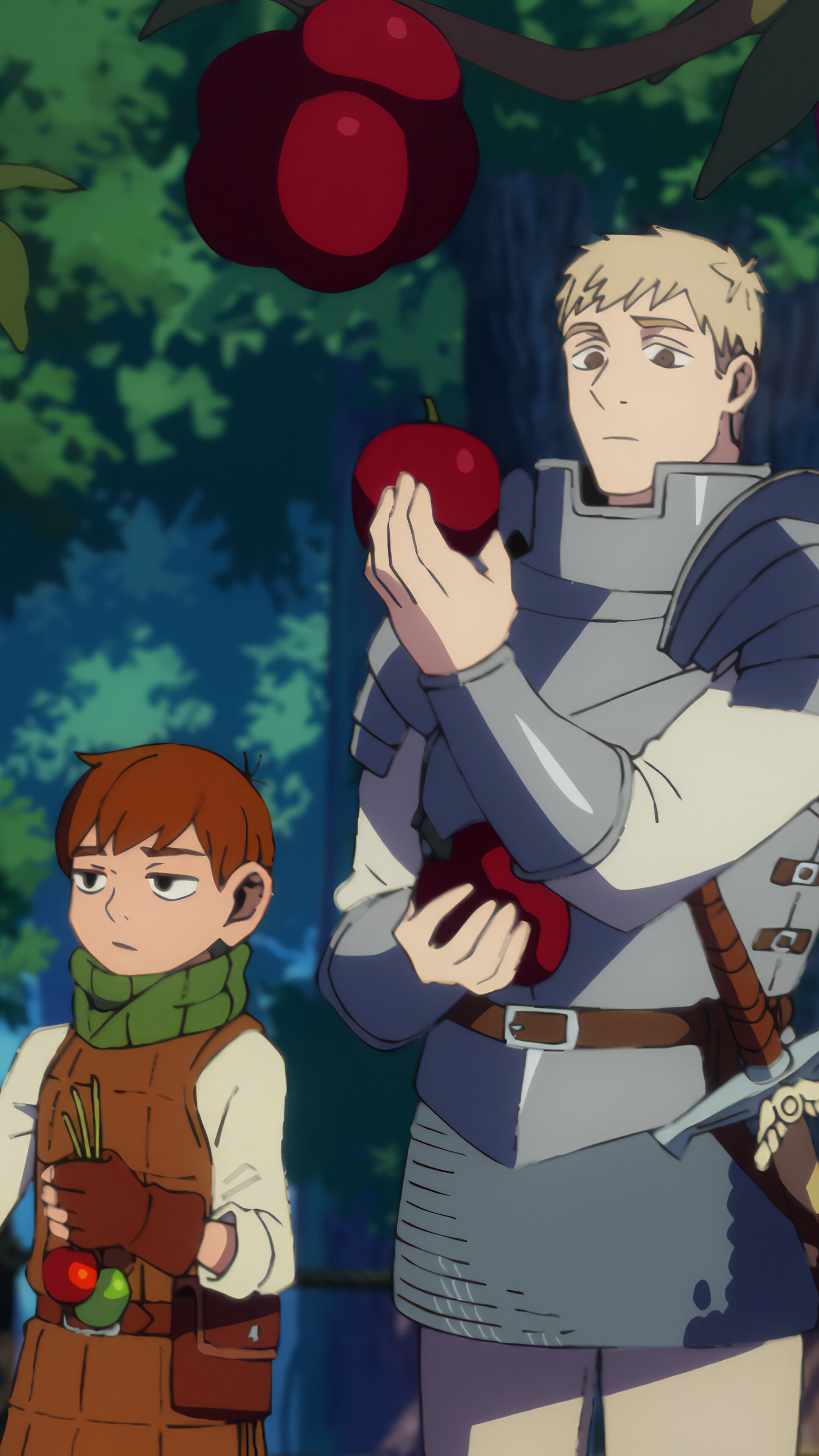 2160x3840 Delicious Dungeon Chilchuck Tims Laios Touden Netflix Anime 4K Wallpaper iPhone HD Phone n