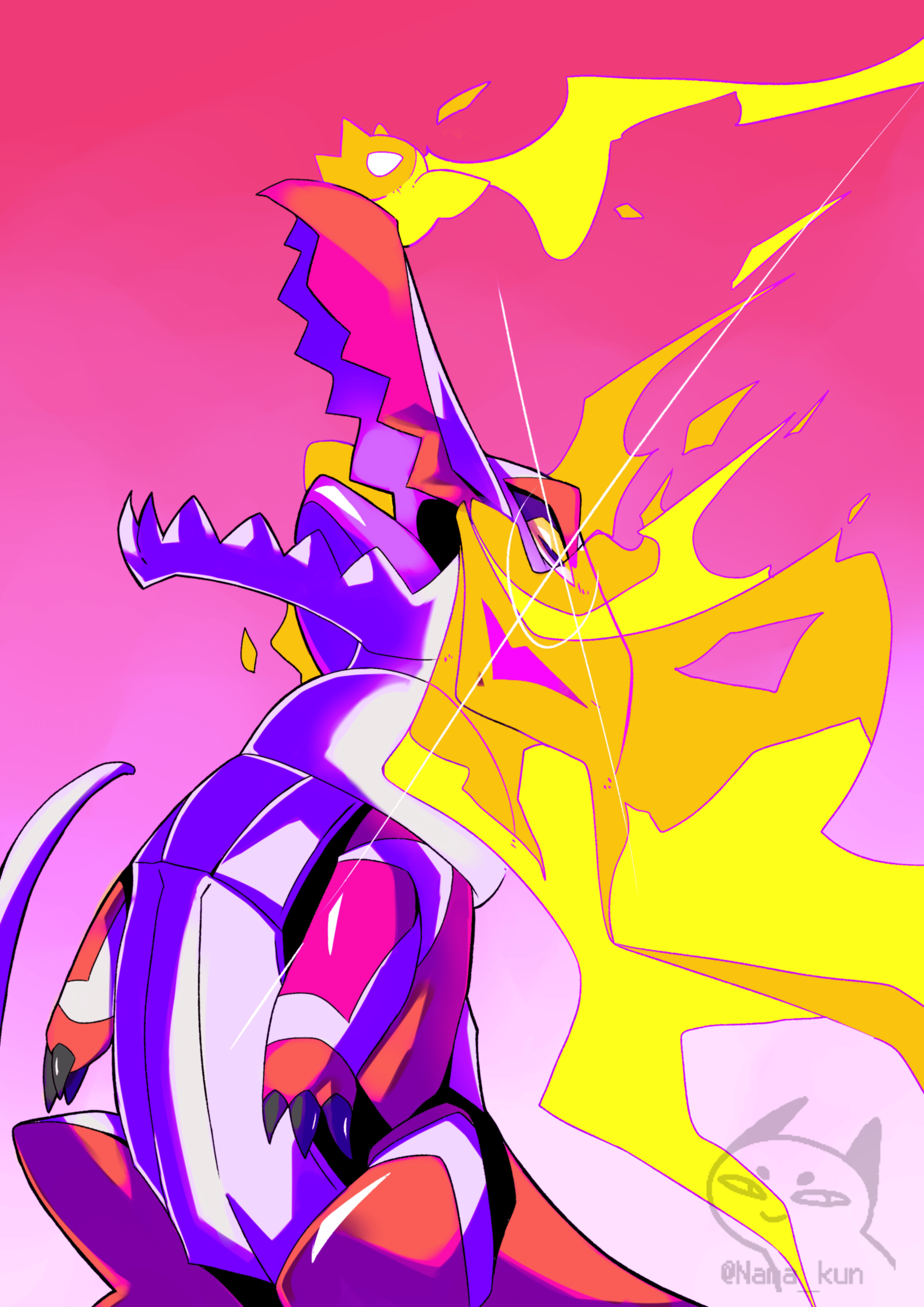 2893x4092 I finally finished my Skeledirge art, now I'm gonna make an meowscarada, which other pokemon you guys would want me to draw? -art