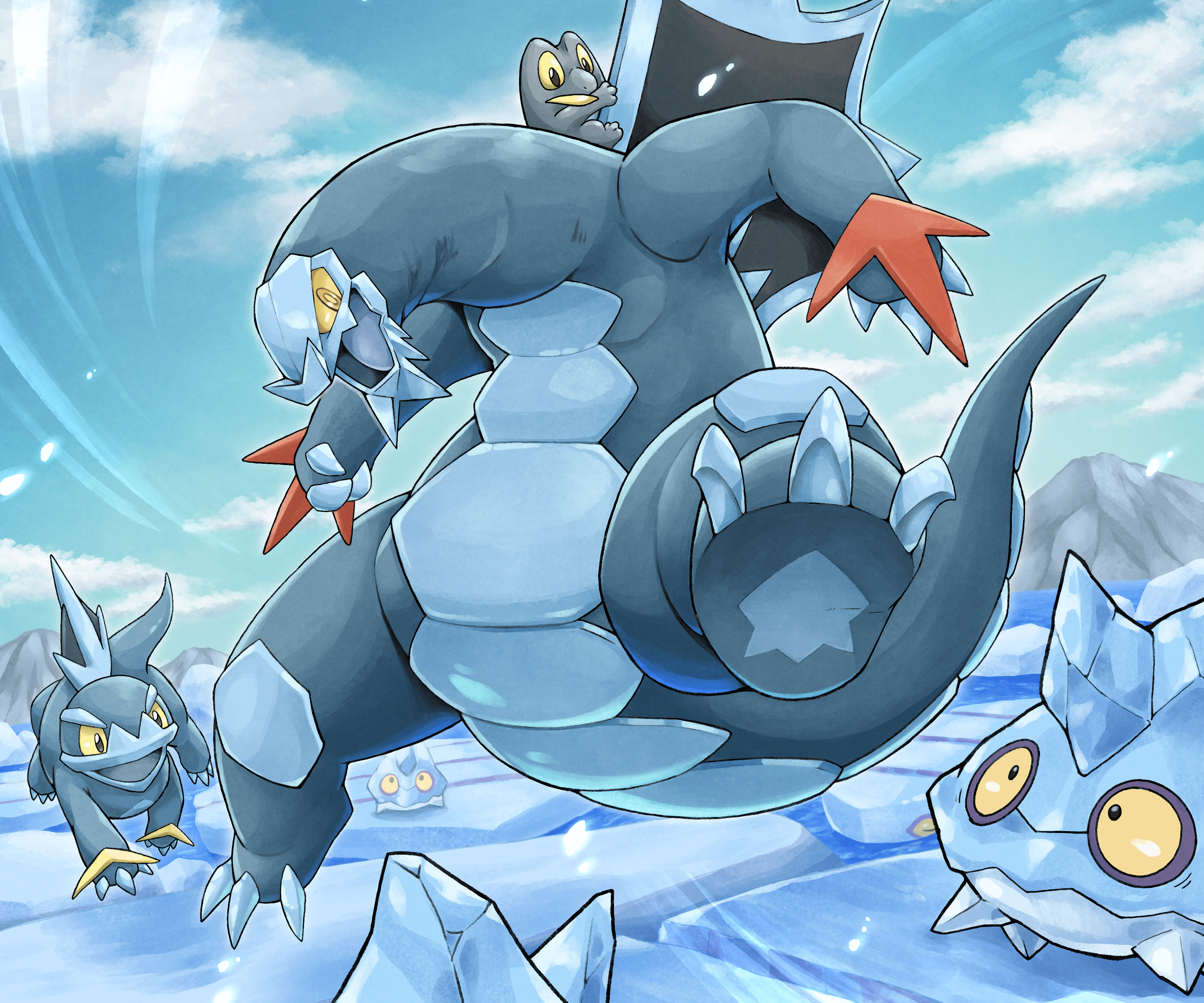 3765x3138 Download Skeledirge (Pokémon) Video Game Pokémon: Scarlet And Violet HD Wallpaper