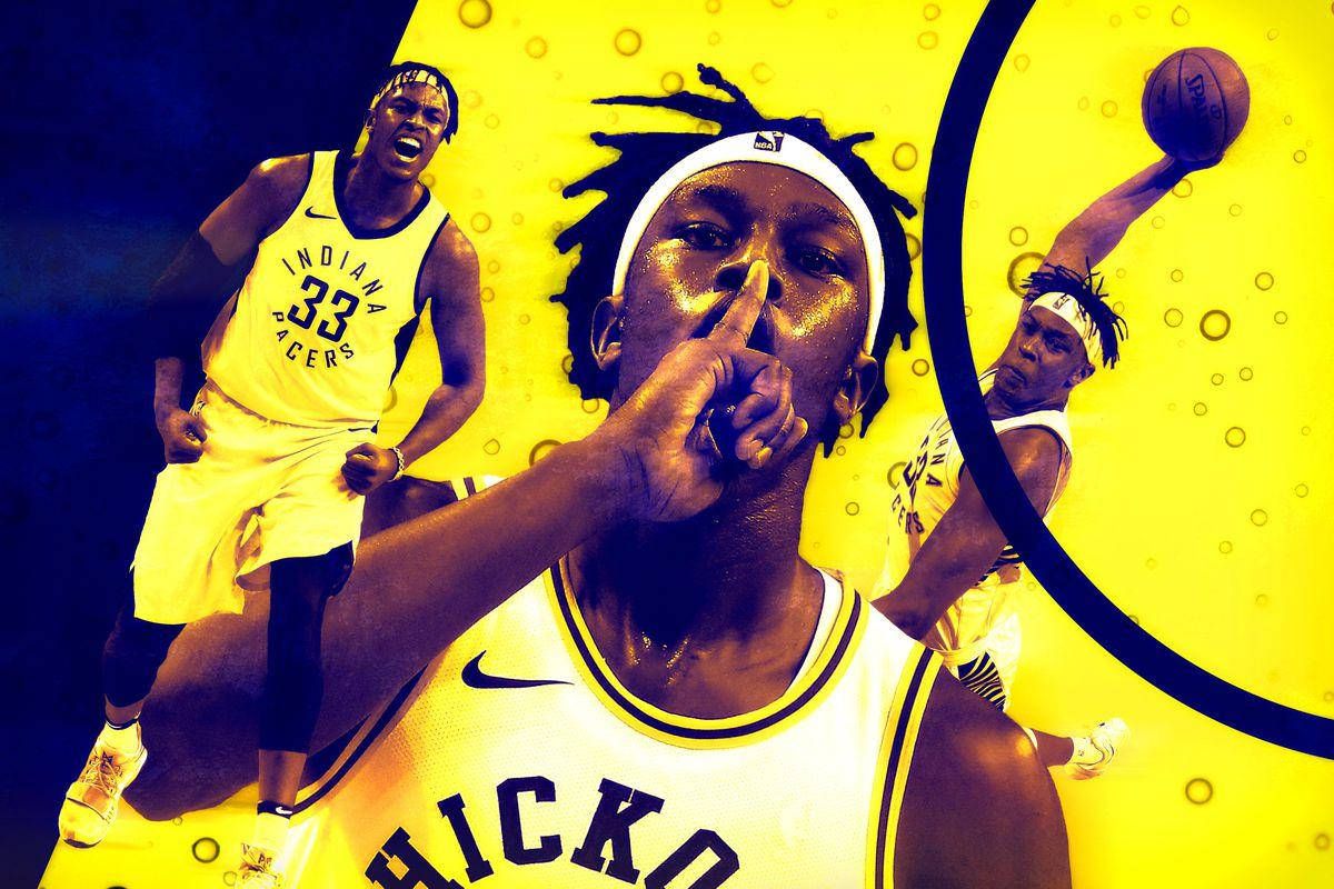 1200x800 Download Myles Turner Cool In Yellow Wallpaper