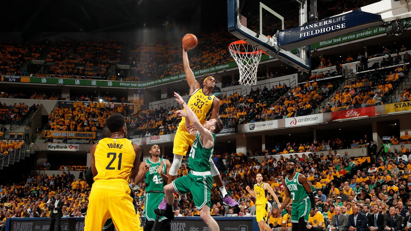 1600x900 Myles Turner hit a huge slam dunk in the Pacers' final game of the playoffs