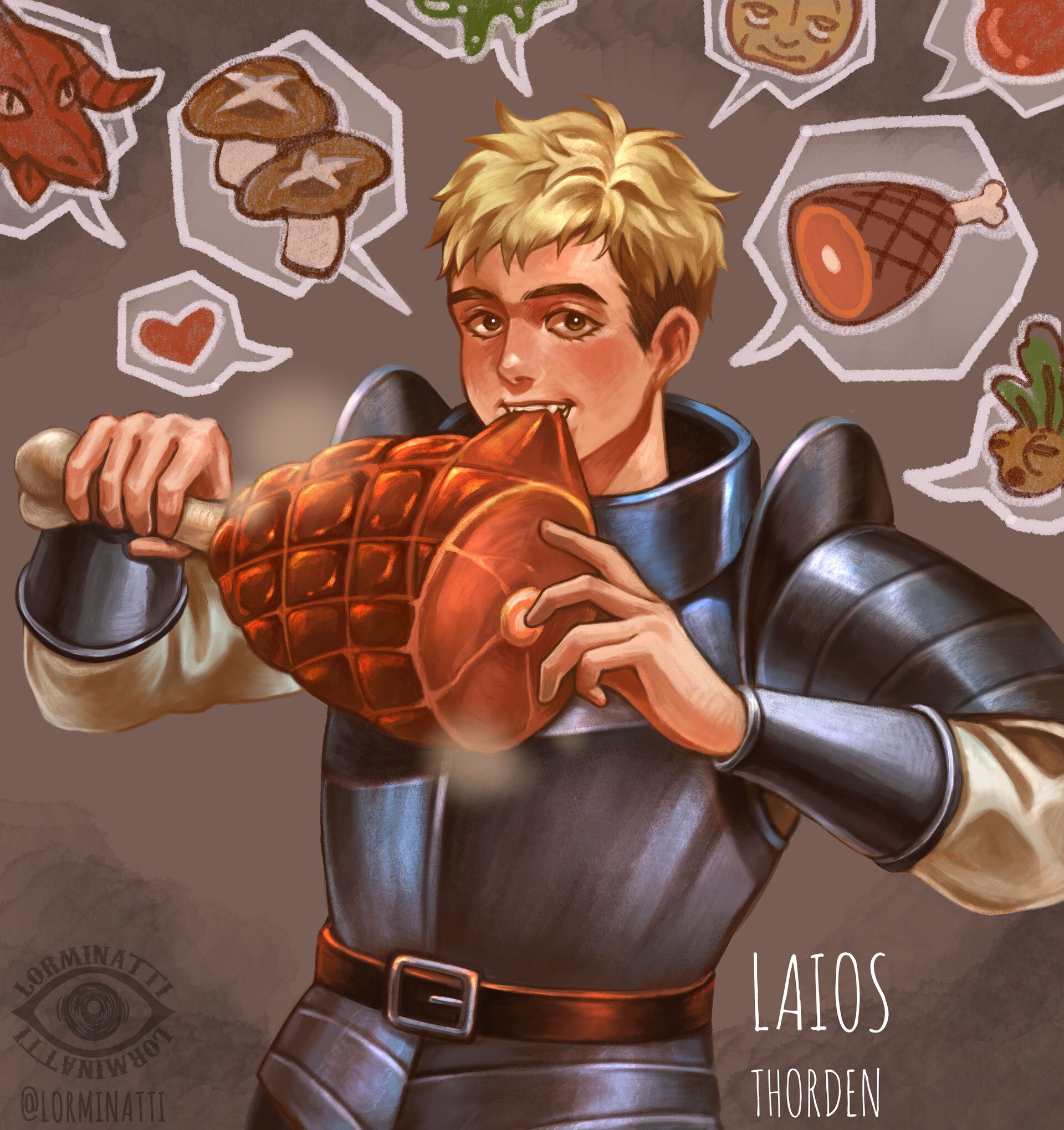 1920x2040 Laios Thorden Meshi Fan art