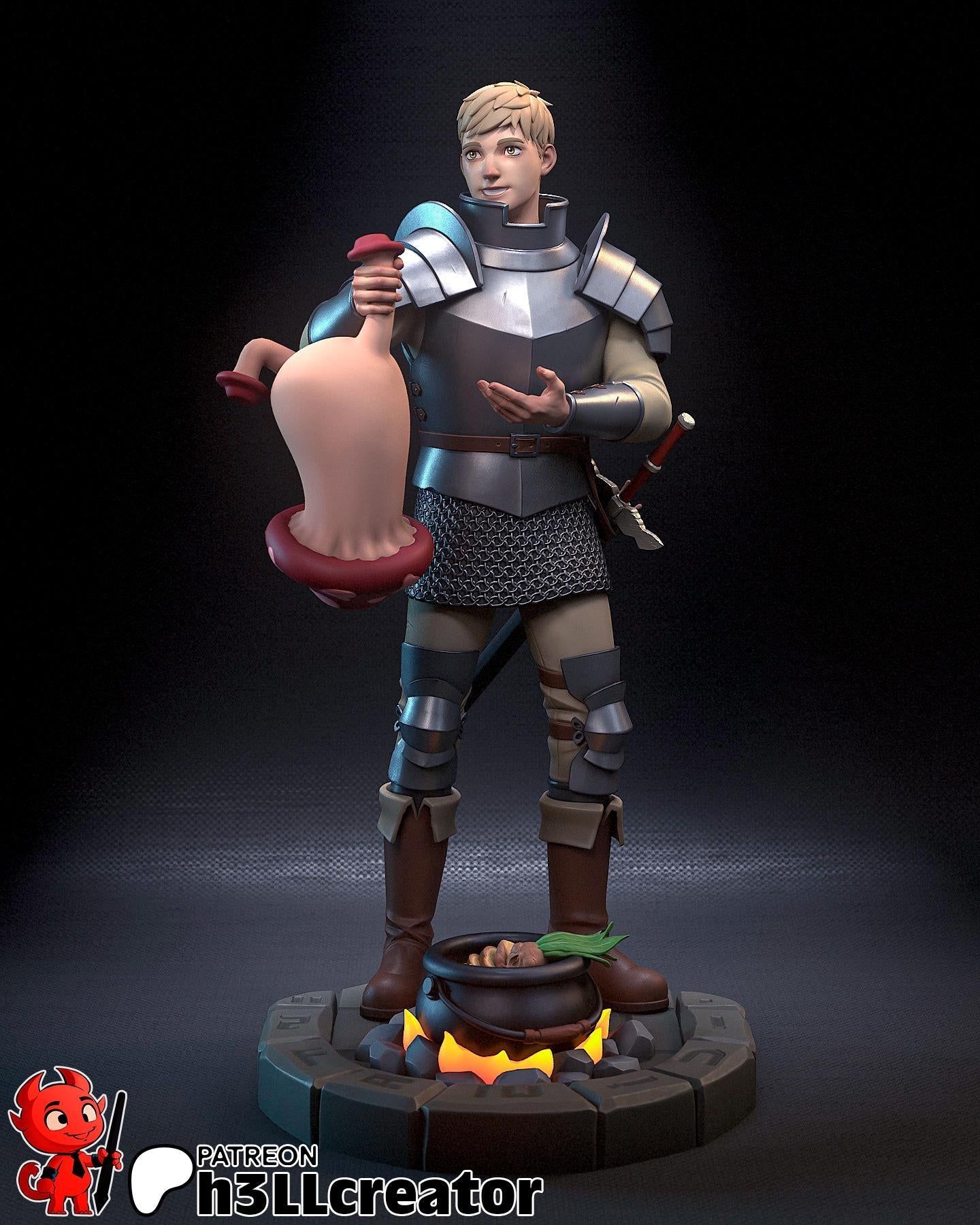 1440x1800 Laios from Delicious in Dungeon (fan art). Full Model or Bust
