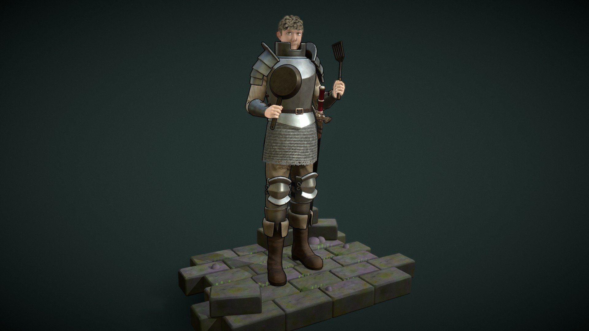 1920x1080 Laios Dungeon Meshi model by Raúl [9dc2e0f]