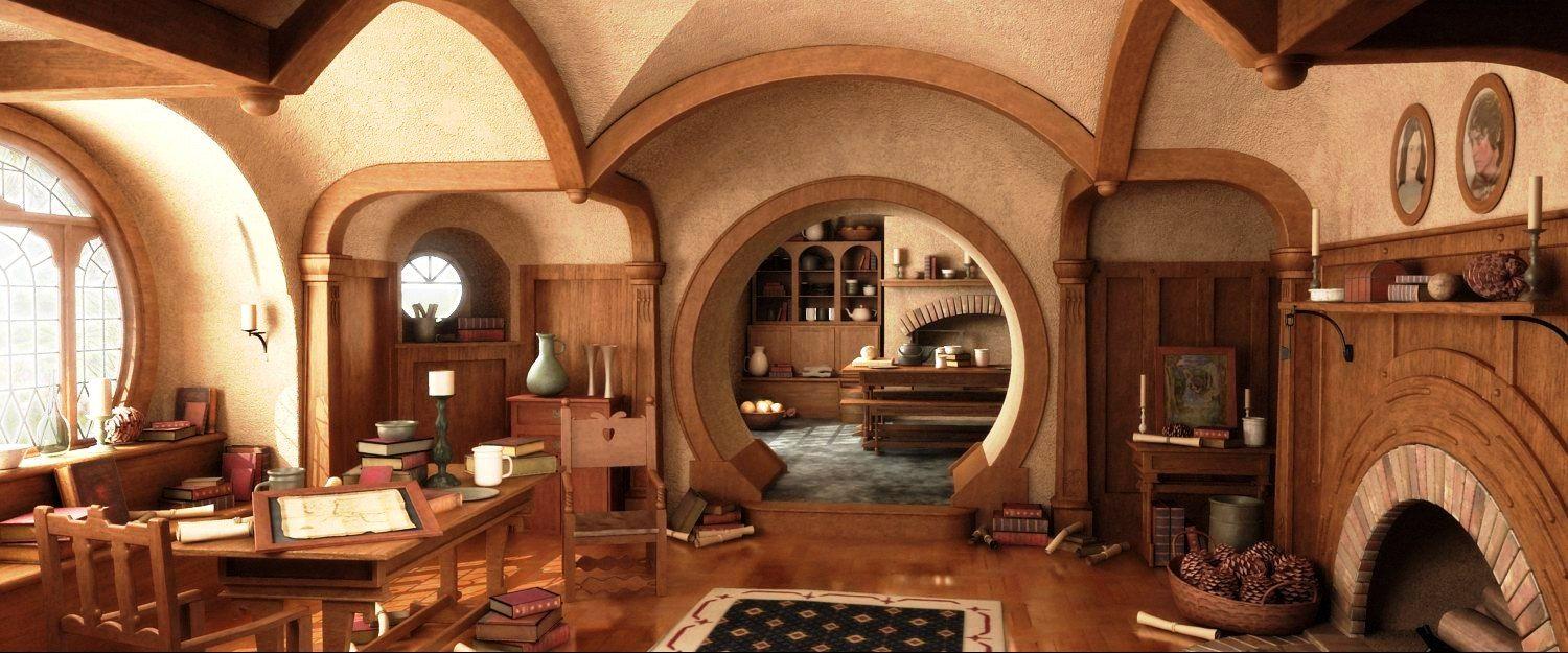 1500x625 Bag End Interior. I want my house decorated like this. Hobbit