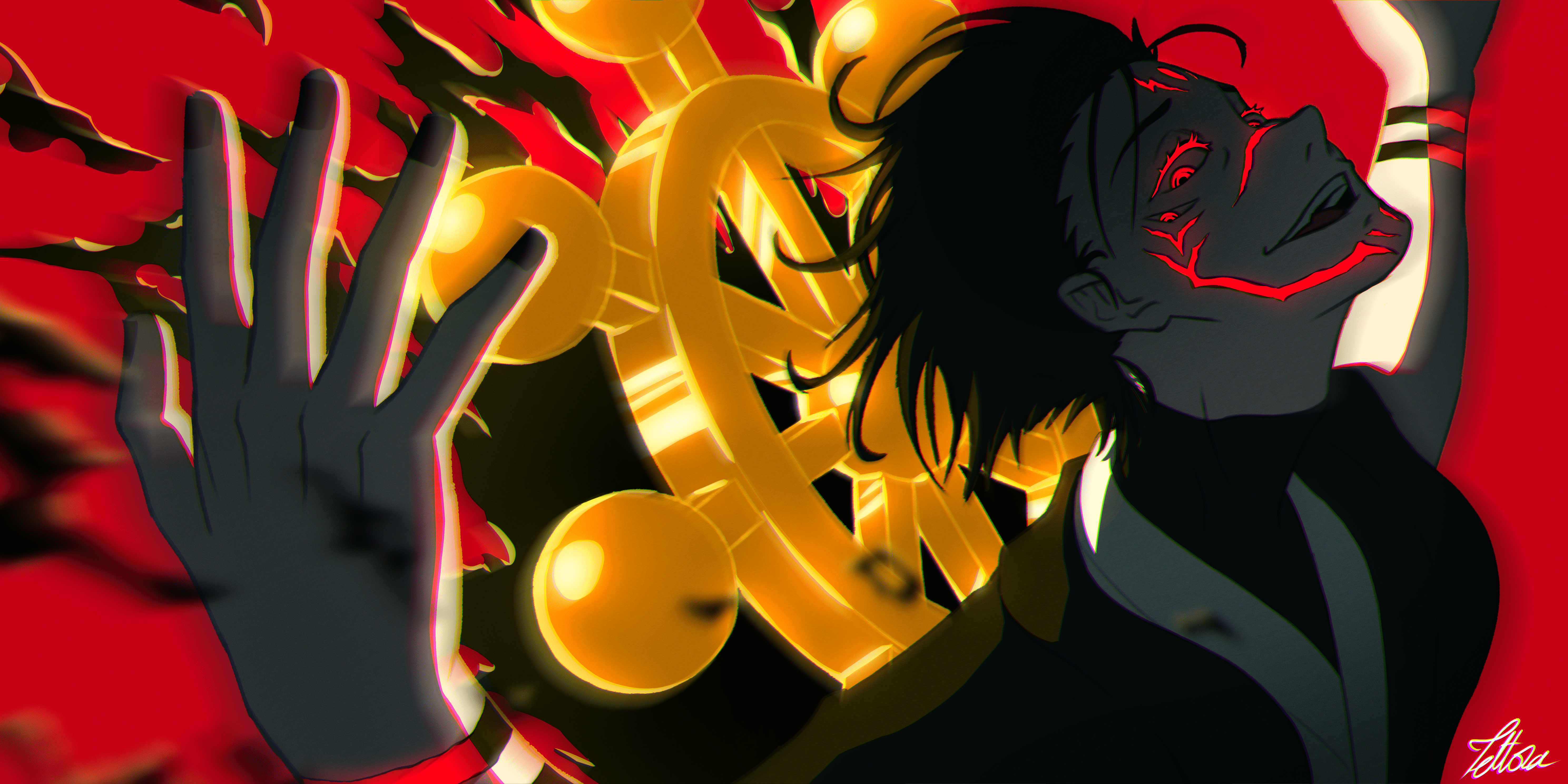 5953x2976 Sukuna True Form Wallpaper