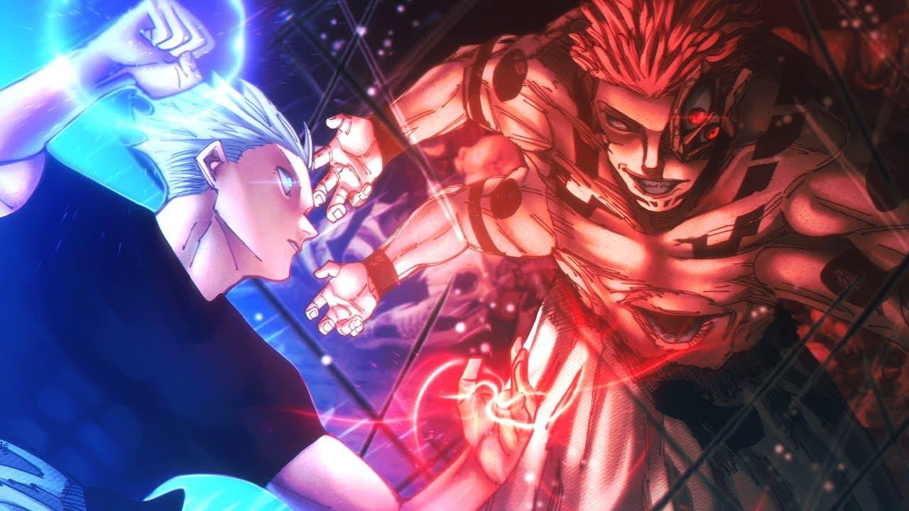 1280x720 Full power Heian Sukuna(doesn't hold back because of Adaptation testing) Vs Full power gojo satoru(doesn't hold back due to megumi) but with Binding vows