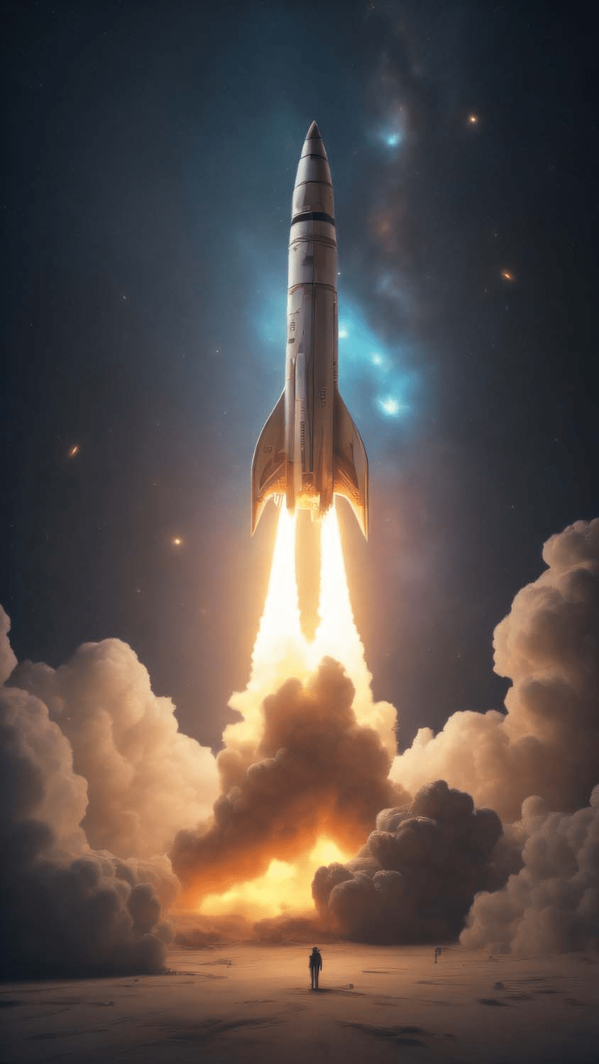 844x1500 Rocket iPhone Wallpaper