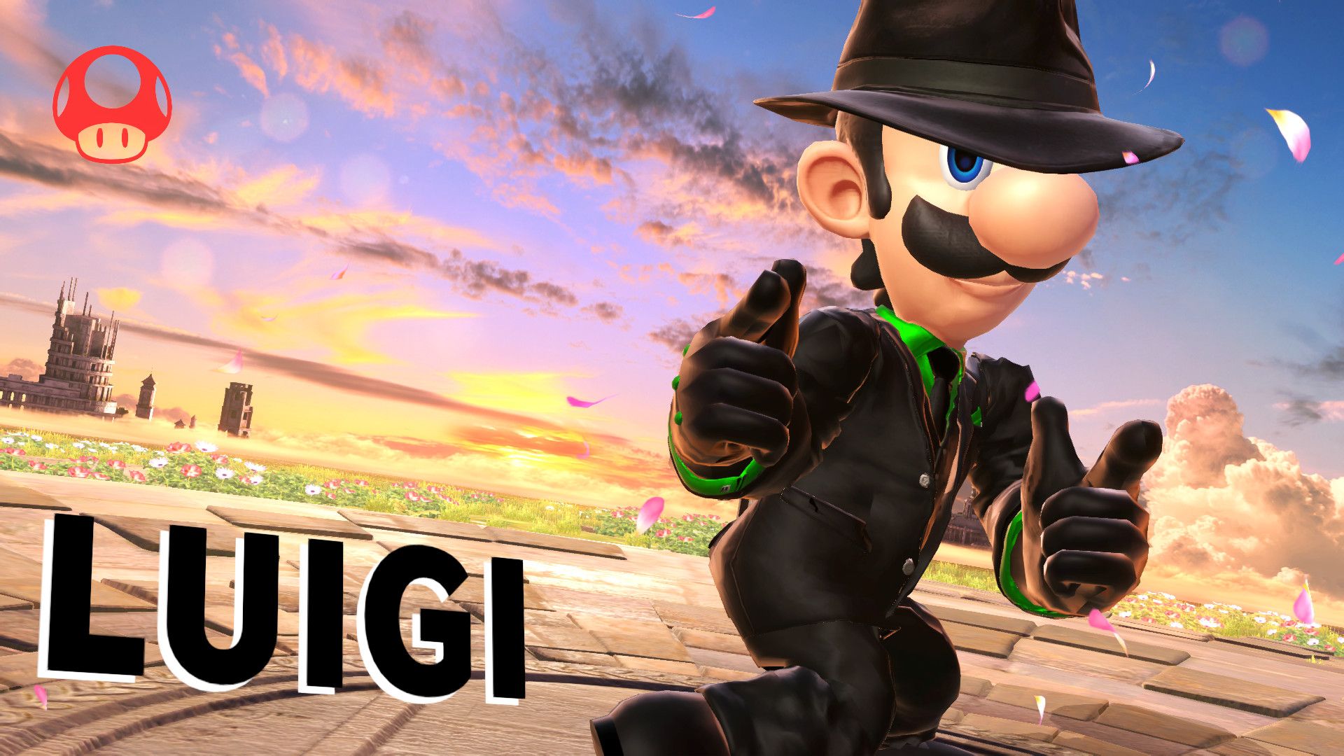 1920x1080 Mafioso Luigi Mod for Super Smash Bros. Ultimate