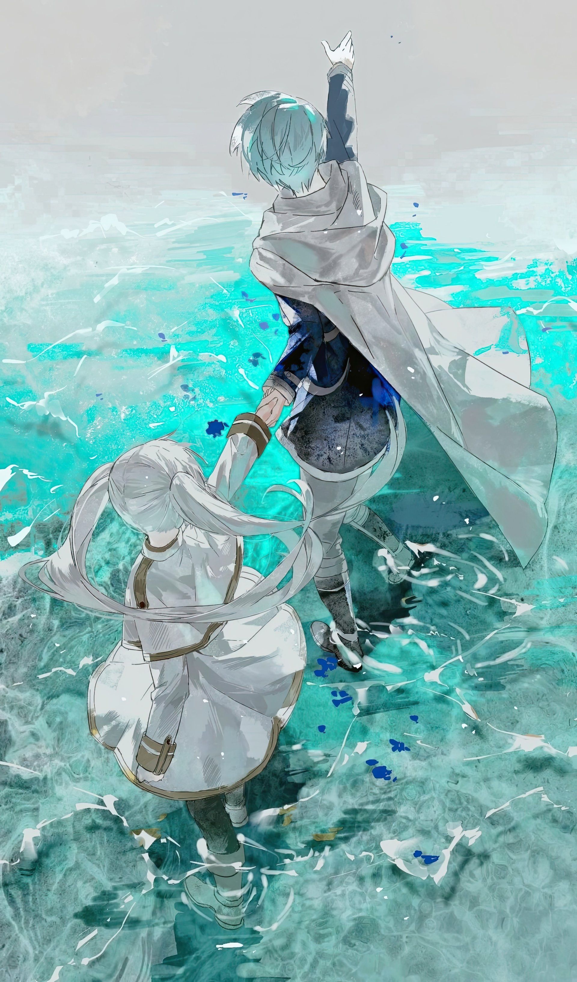 1920x3267 Frieren & Himmel Journey Beyond's End Anime Wallpaper